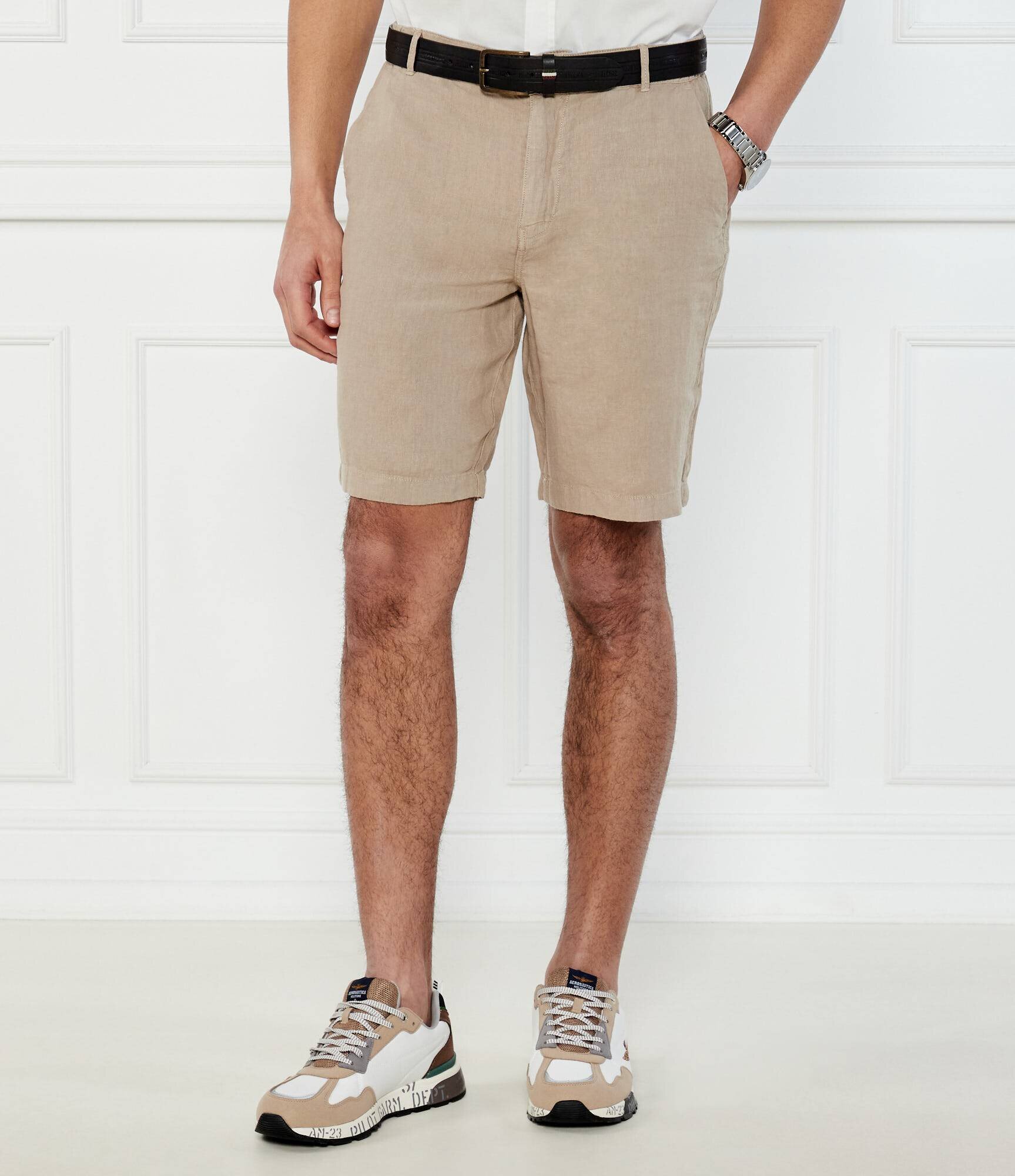 Aeronautica Militare De in pantaloni scurți chino | regular fit