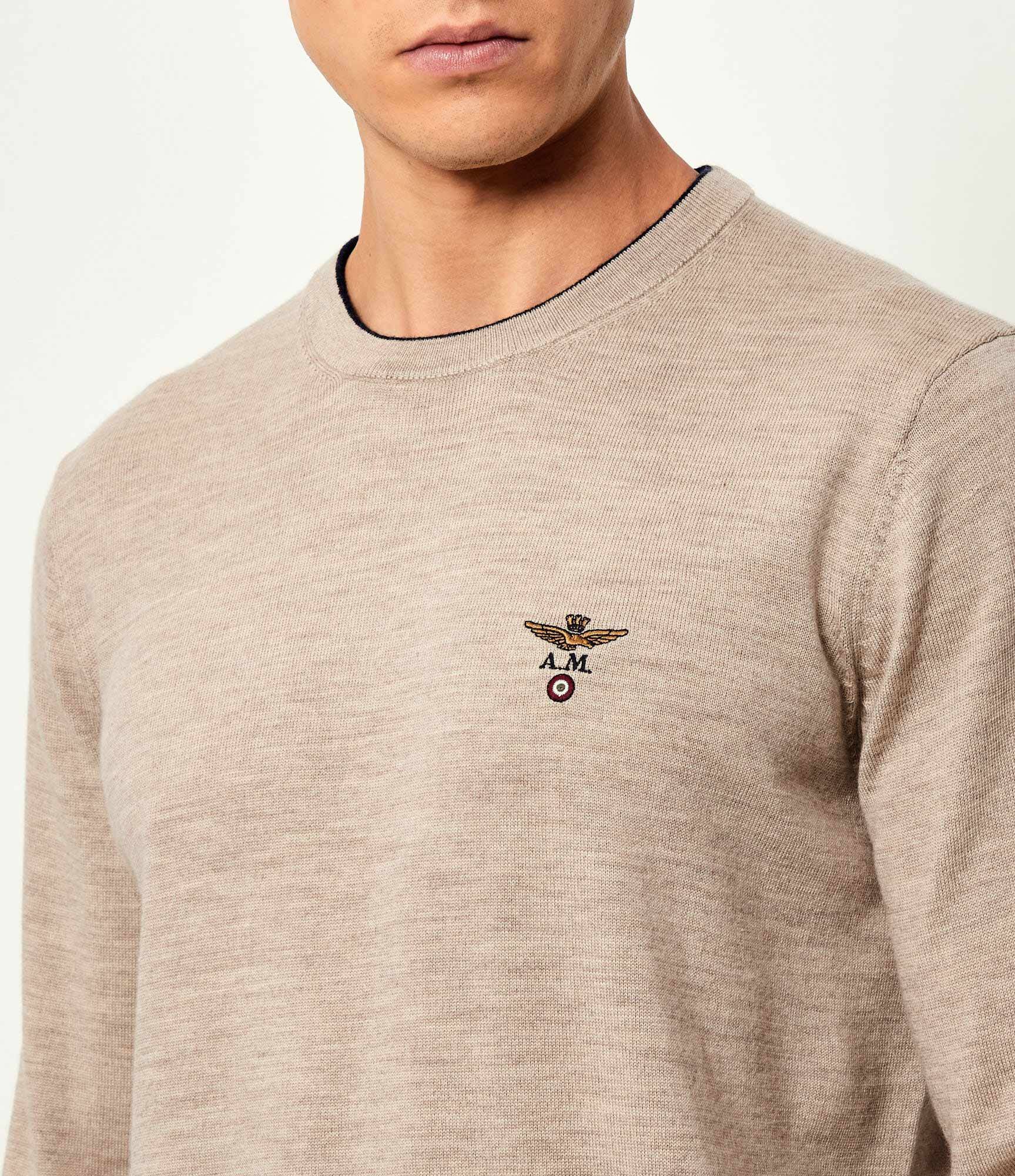 Aeronautica Militare De lână pulover | Regular Fit