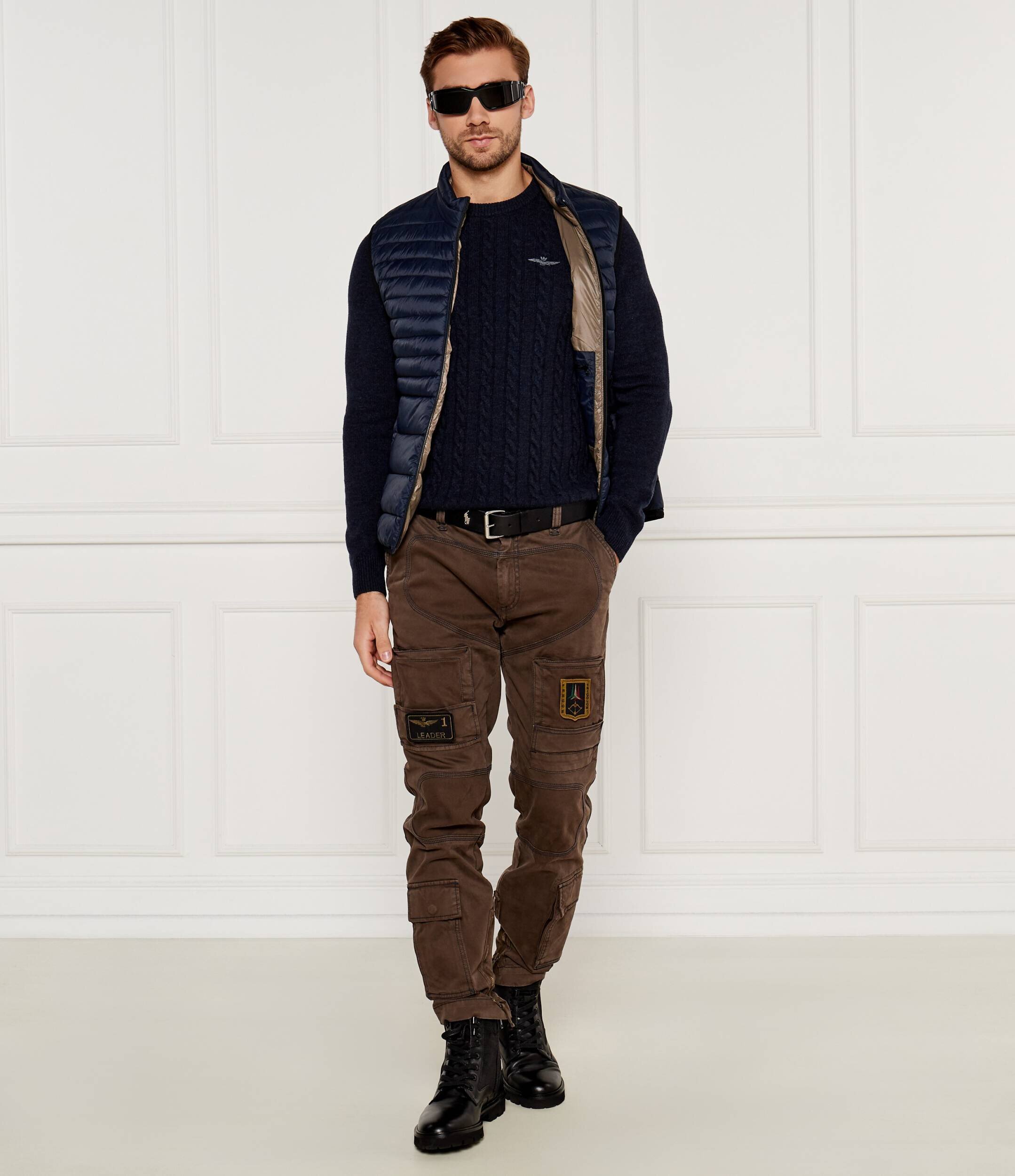 Aeronautica Militare De lână pulover | Regular Fit