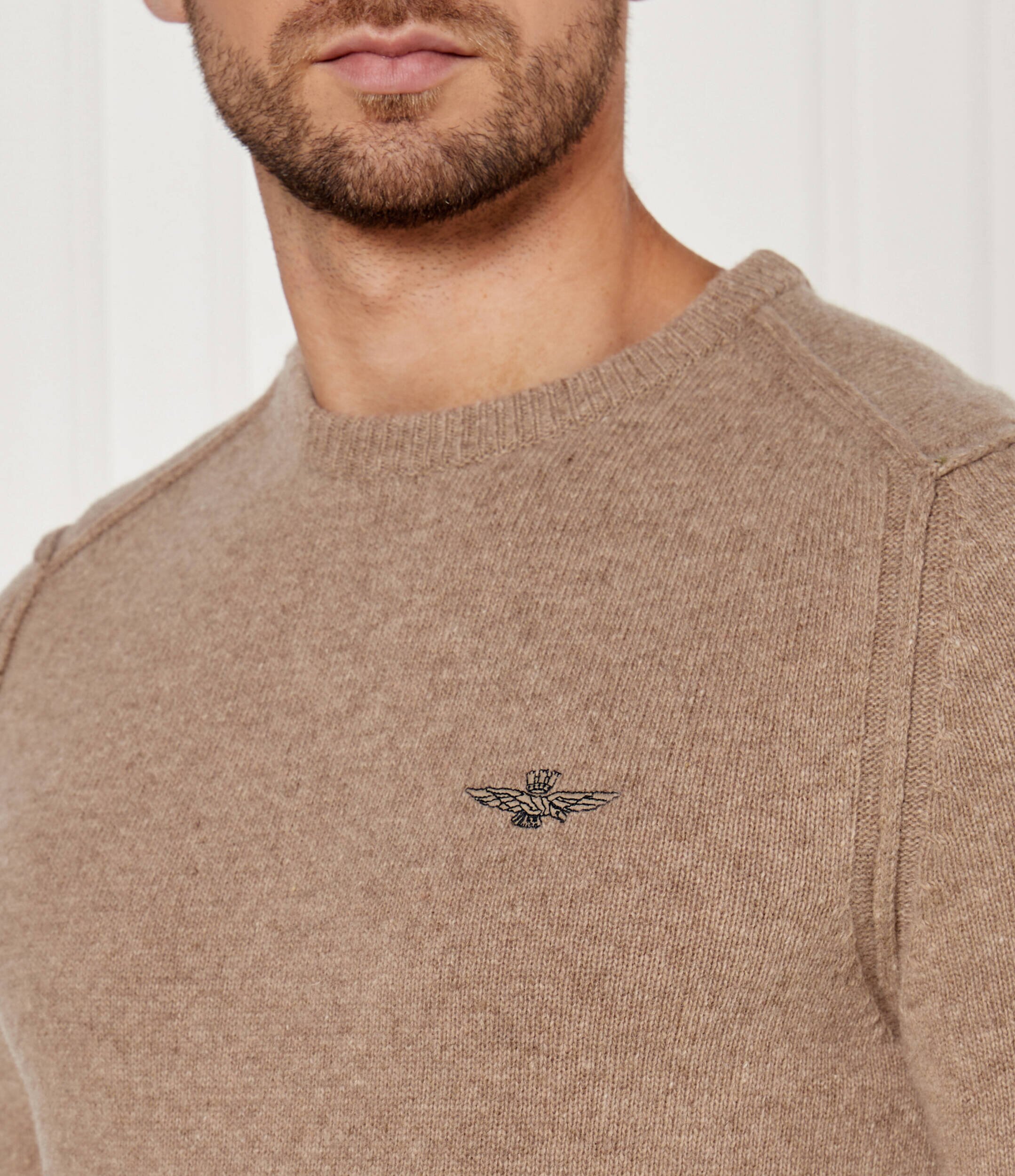 Aeronautica Militare De lână pulover | Regular Fit