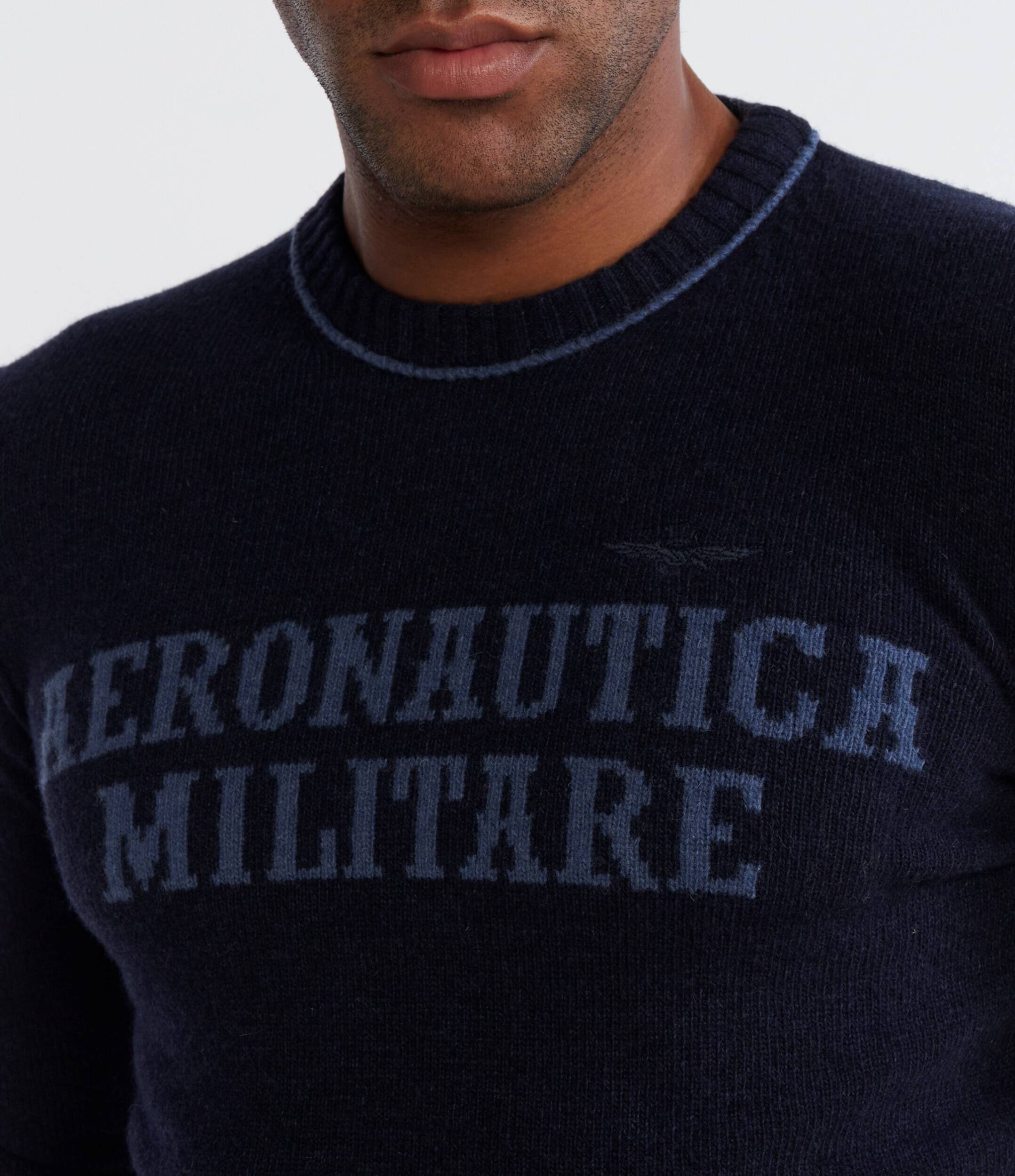Aeronautica Militare De lână pulover | Regular Fit