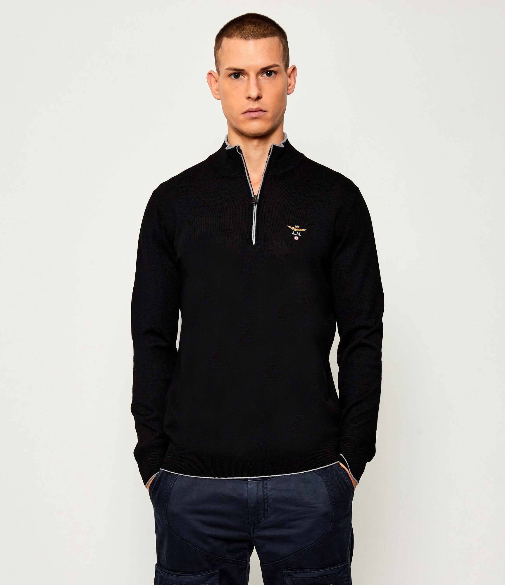 Aeronautica Militare De lână pulover | regular fit
