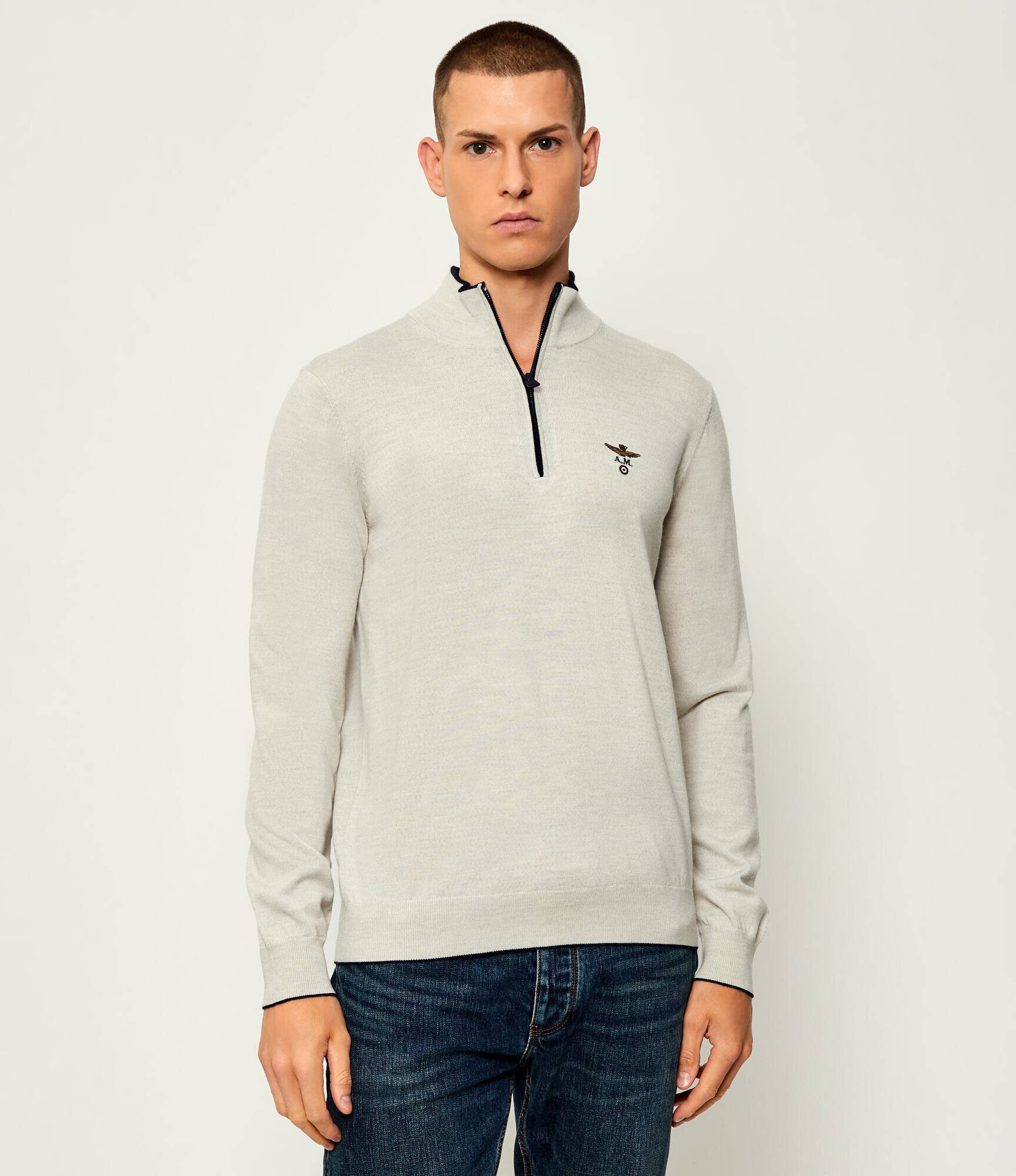 Aeronautica Militare De lână pulover | regular fit