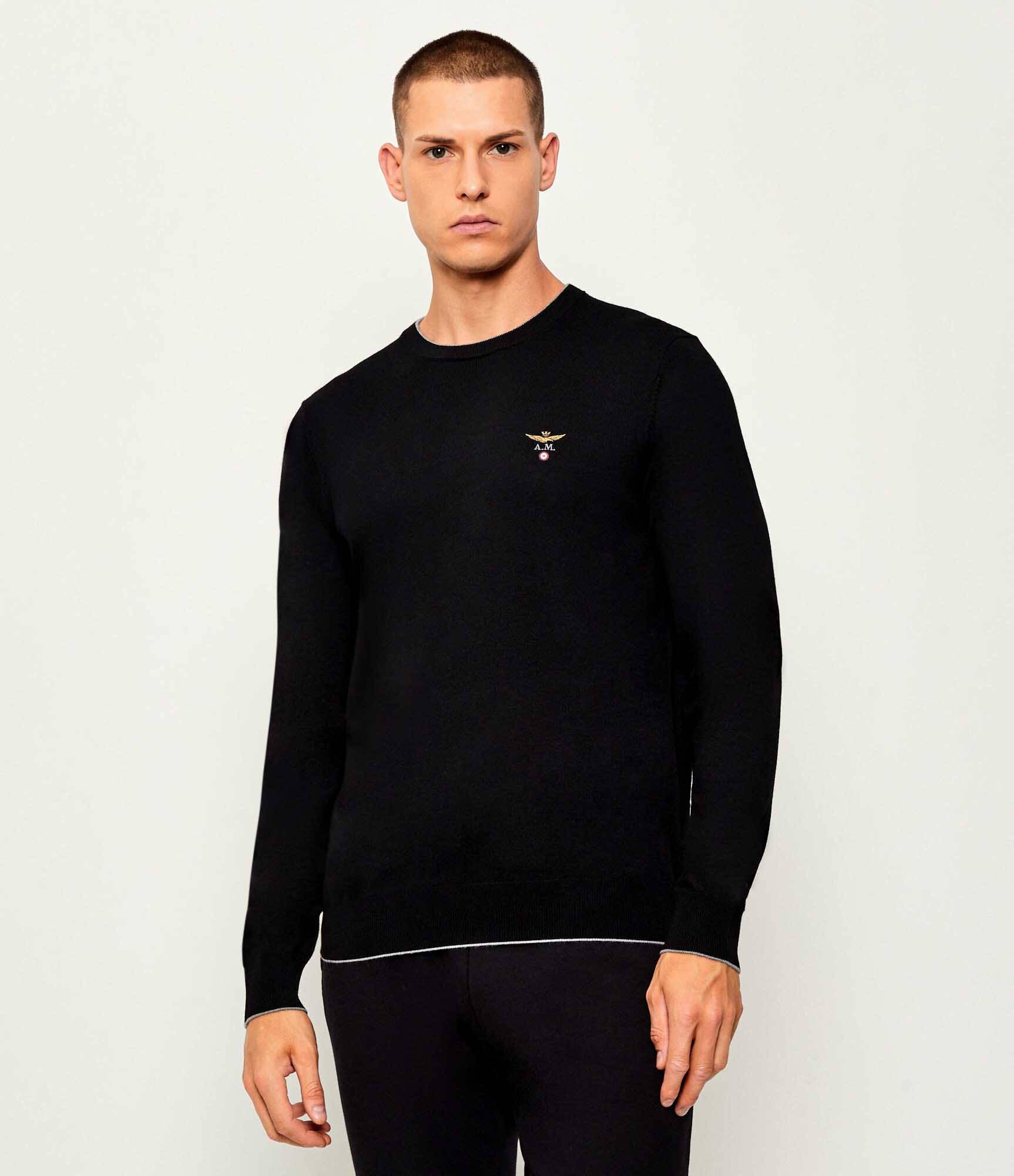 Aeronautica Militare De lână pulover | Regular Fit
