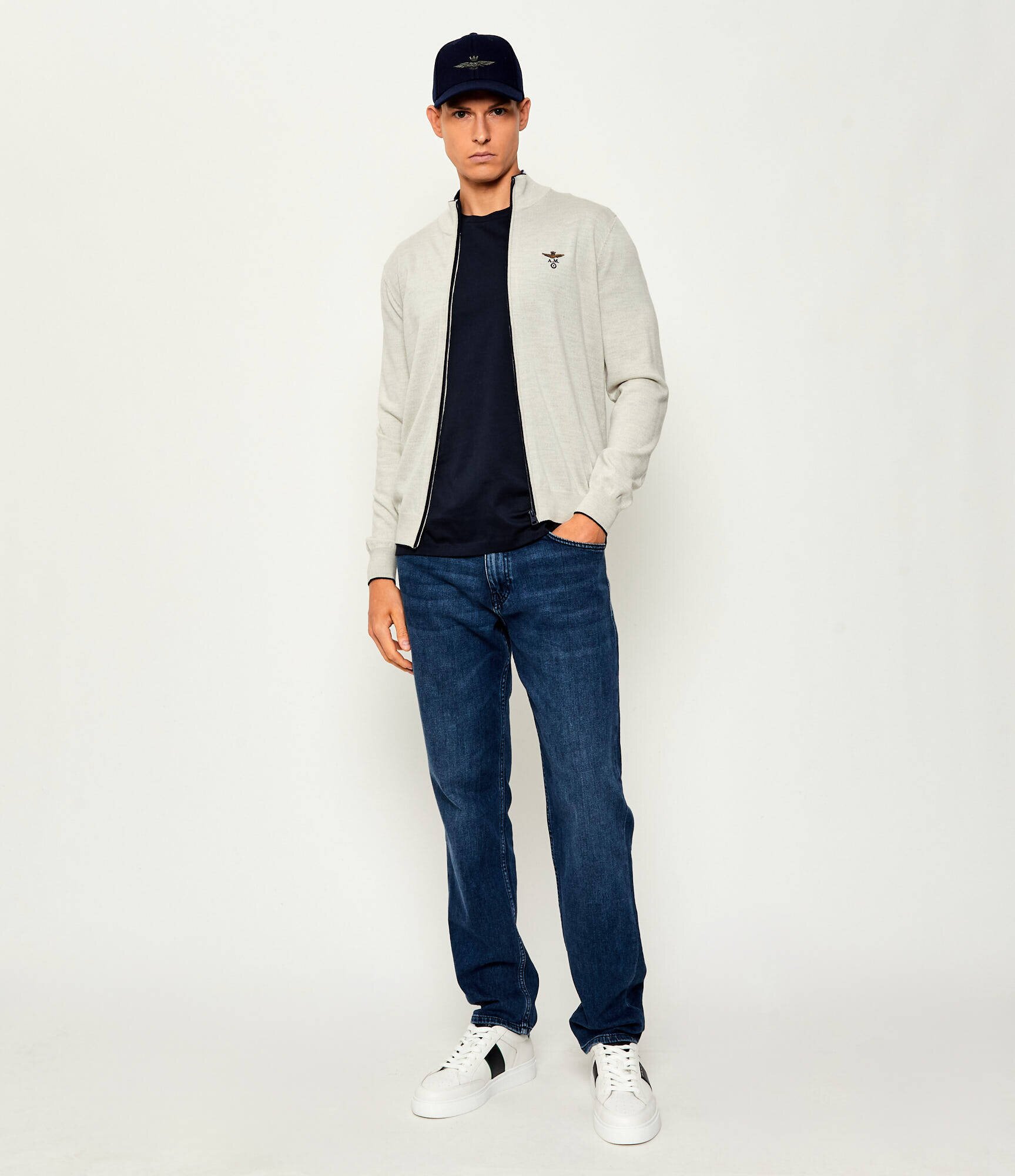 Aeronautica Militare De lână pulover | Regular Fit