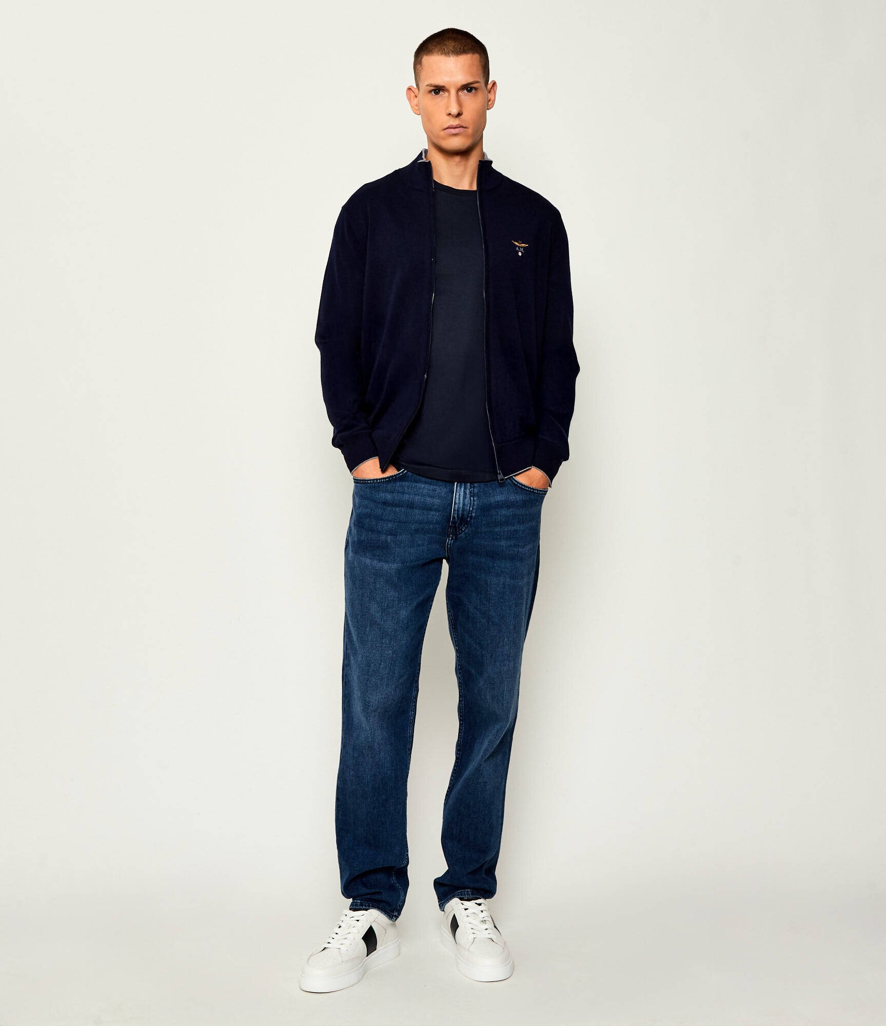 Aeronautica Militare De lână pulover | Regular Fit