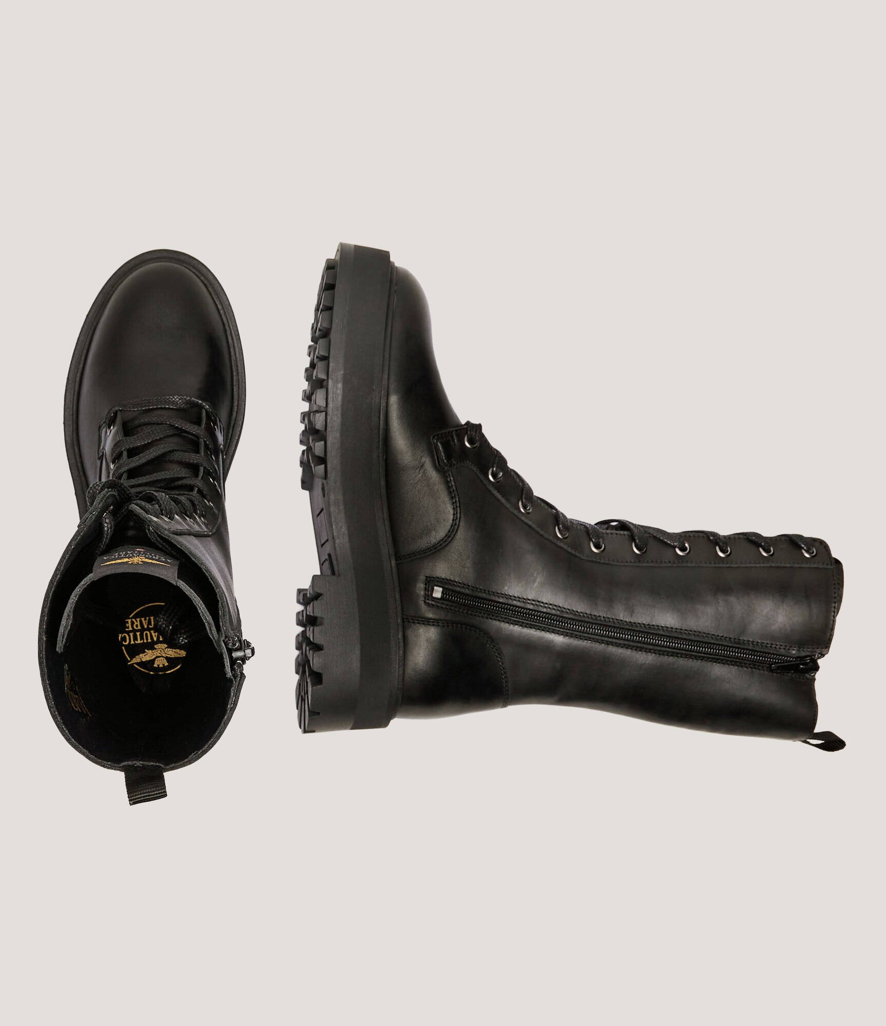 Aeronautica Militare De piele botine cu platformă