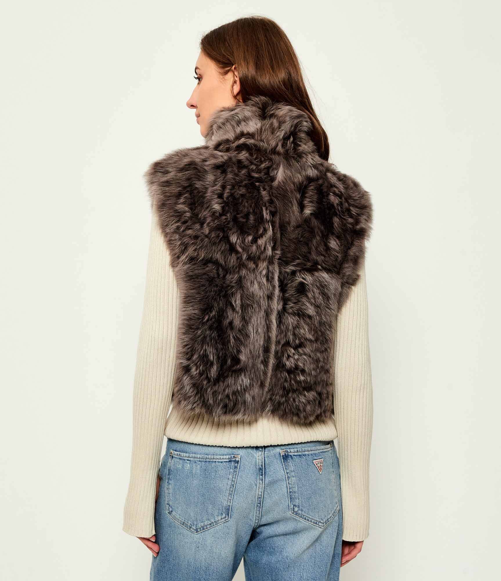 Aeronautica Militare De piele vestă | Cropped Fit