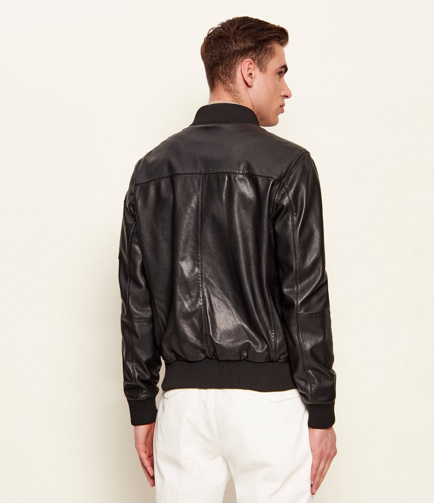 Aeronautica Militare Geacă de piele bomber | regular fit