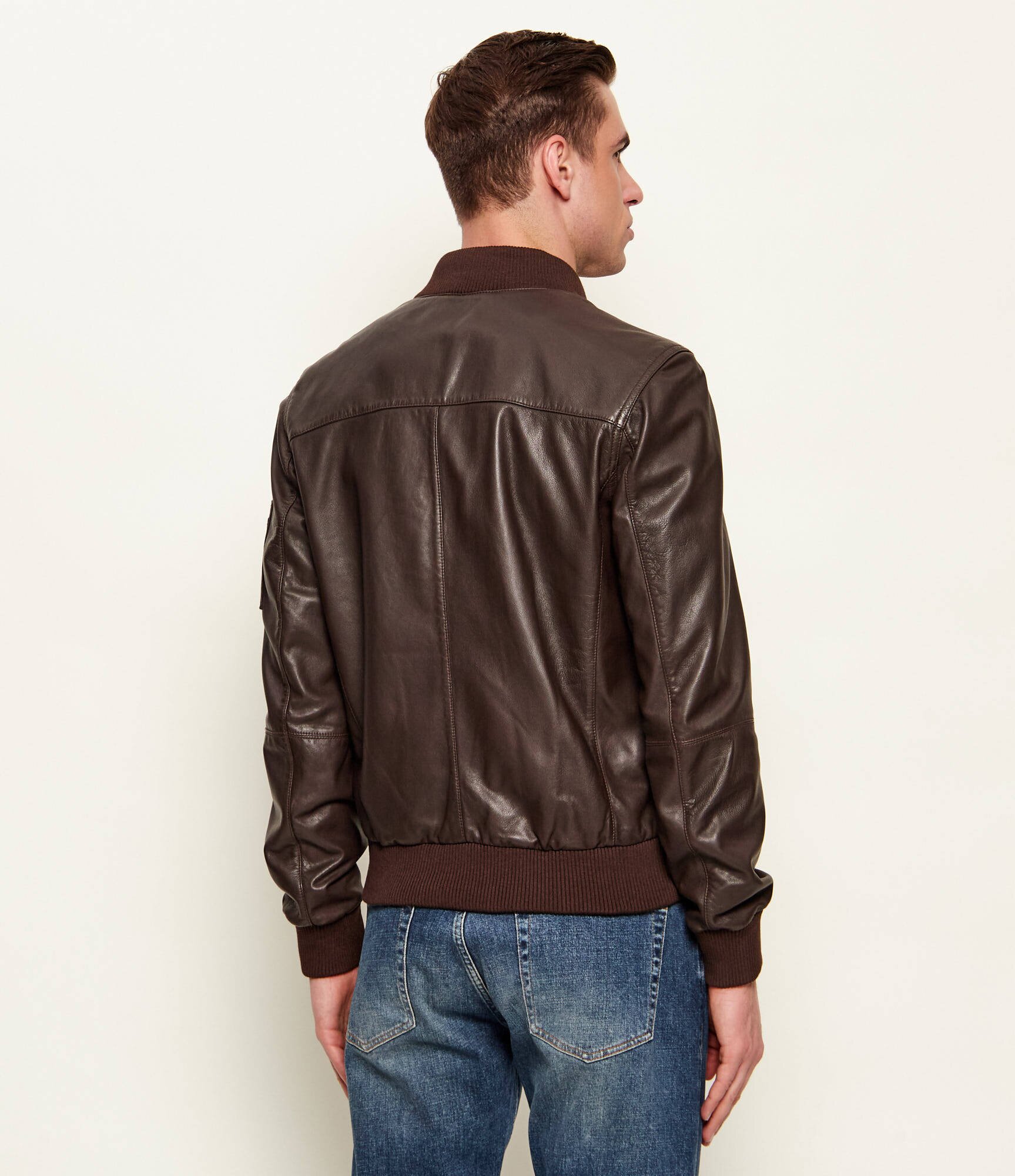 Aeronautica Militare Geacă de piele bomber | regular fit