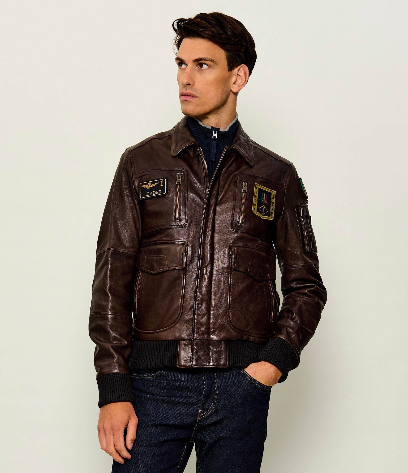 Aeronautica Militare Geacă de piele | regular fit