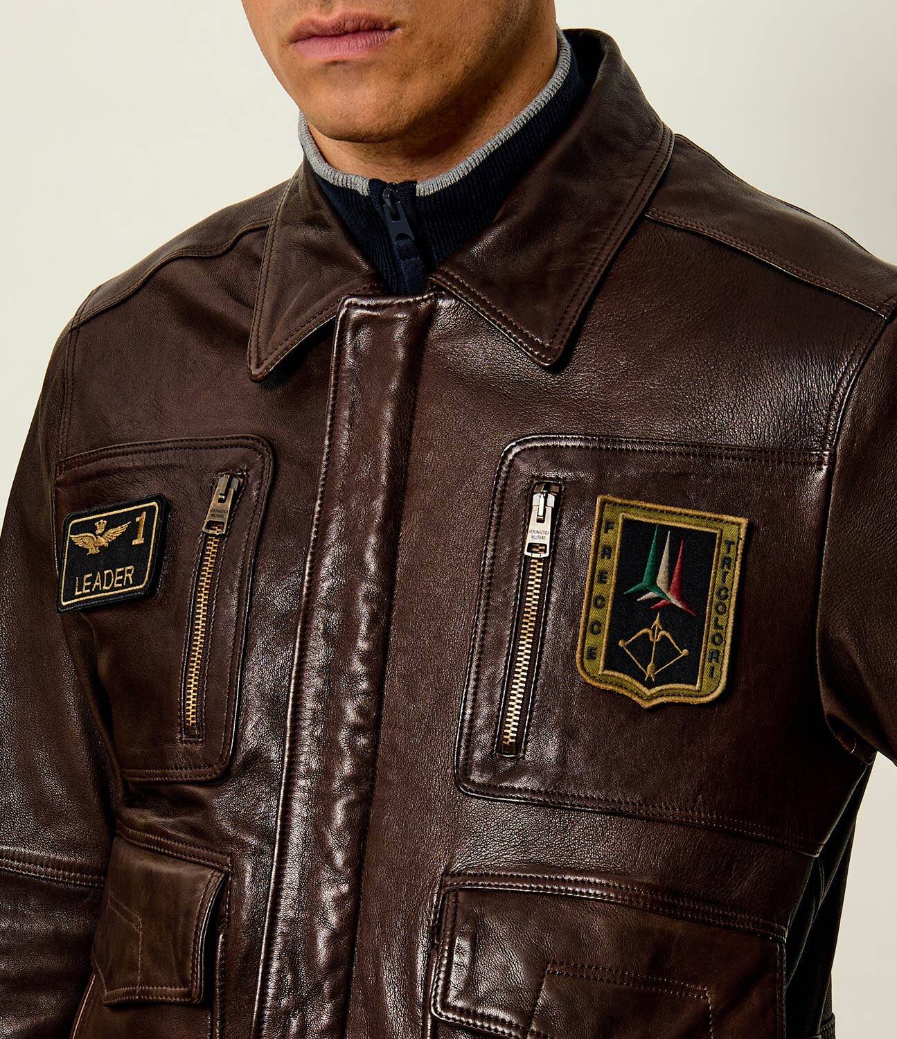 Aeronautica Militare Geacă de piele | regular fit
