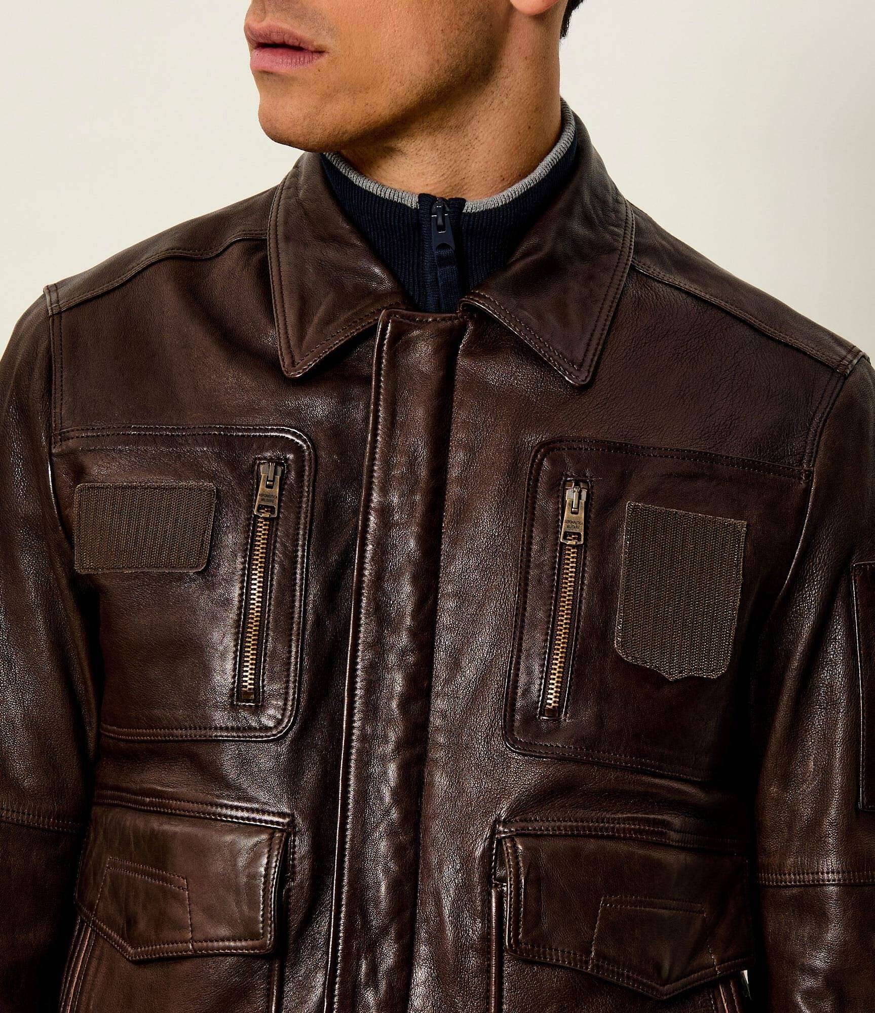 Aeronautica Militare Geacă de piele | regular fit