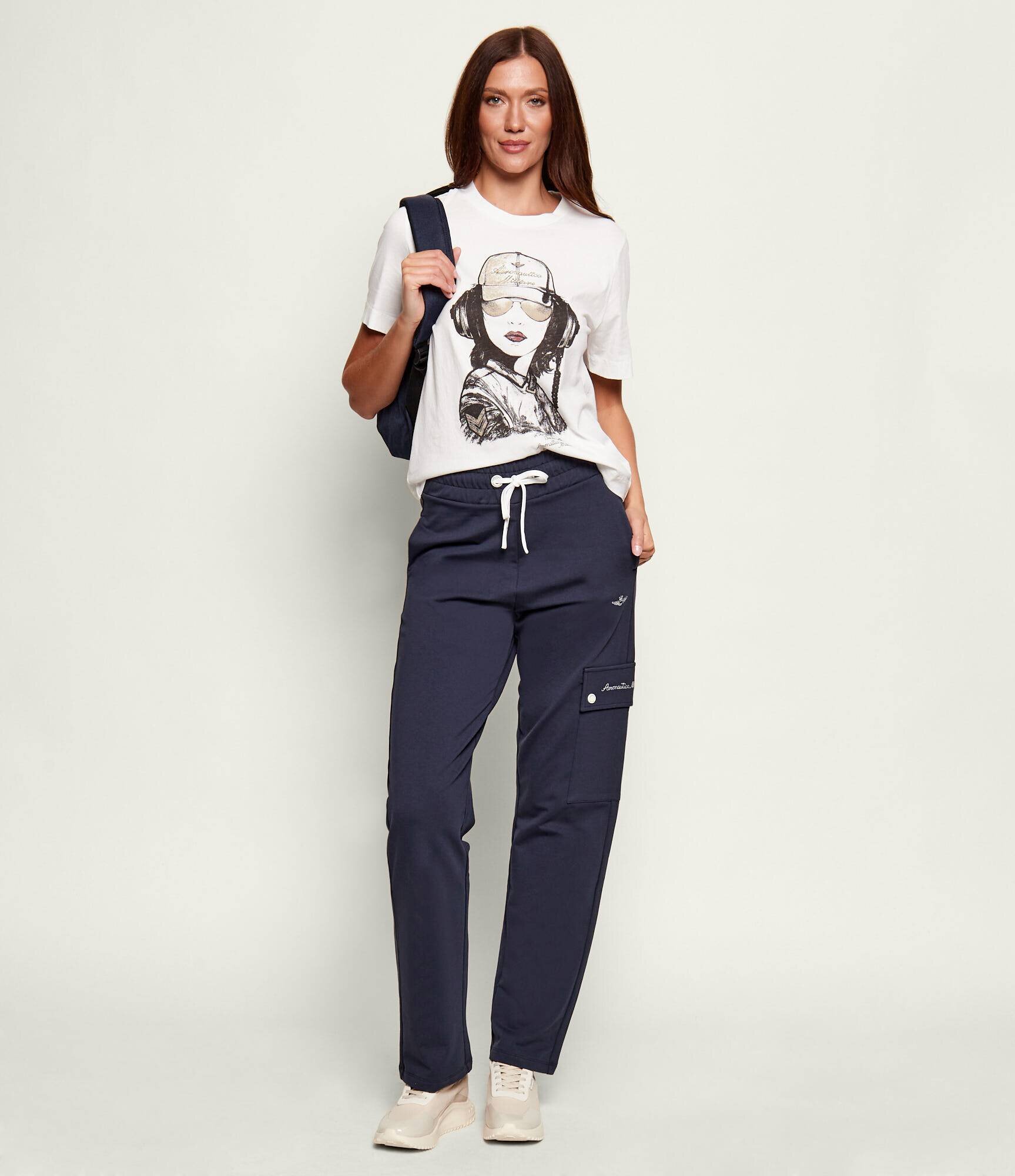 Aeronautica Militare Pantaloni de trening | Tapered fit