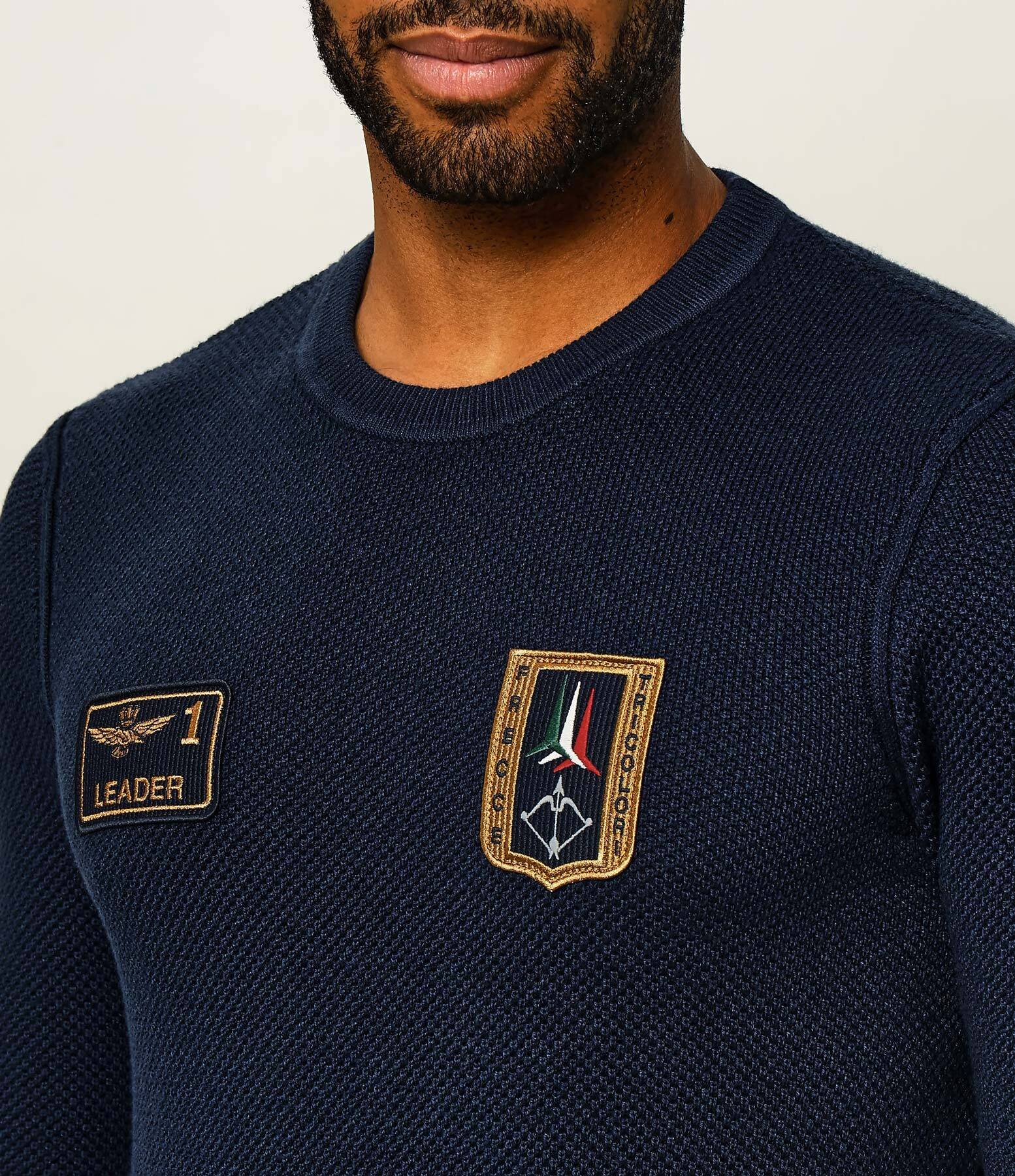 Aeronautica Militare Pulover | regular fit cu adaos de lână