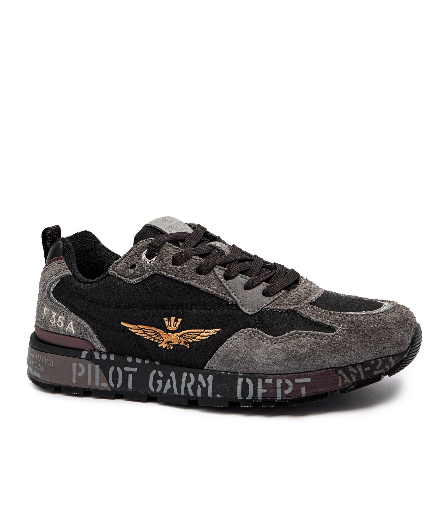 Aeronautica Militare Sneakers cu adaos de piele