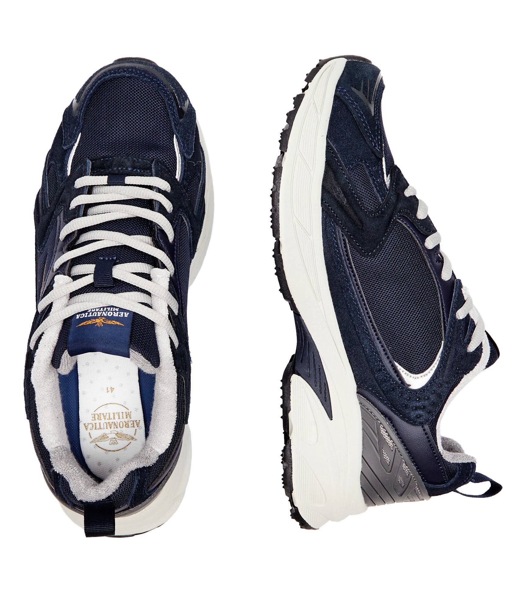 Aeronautica Militare Sneakers cu adaos de piele