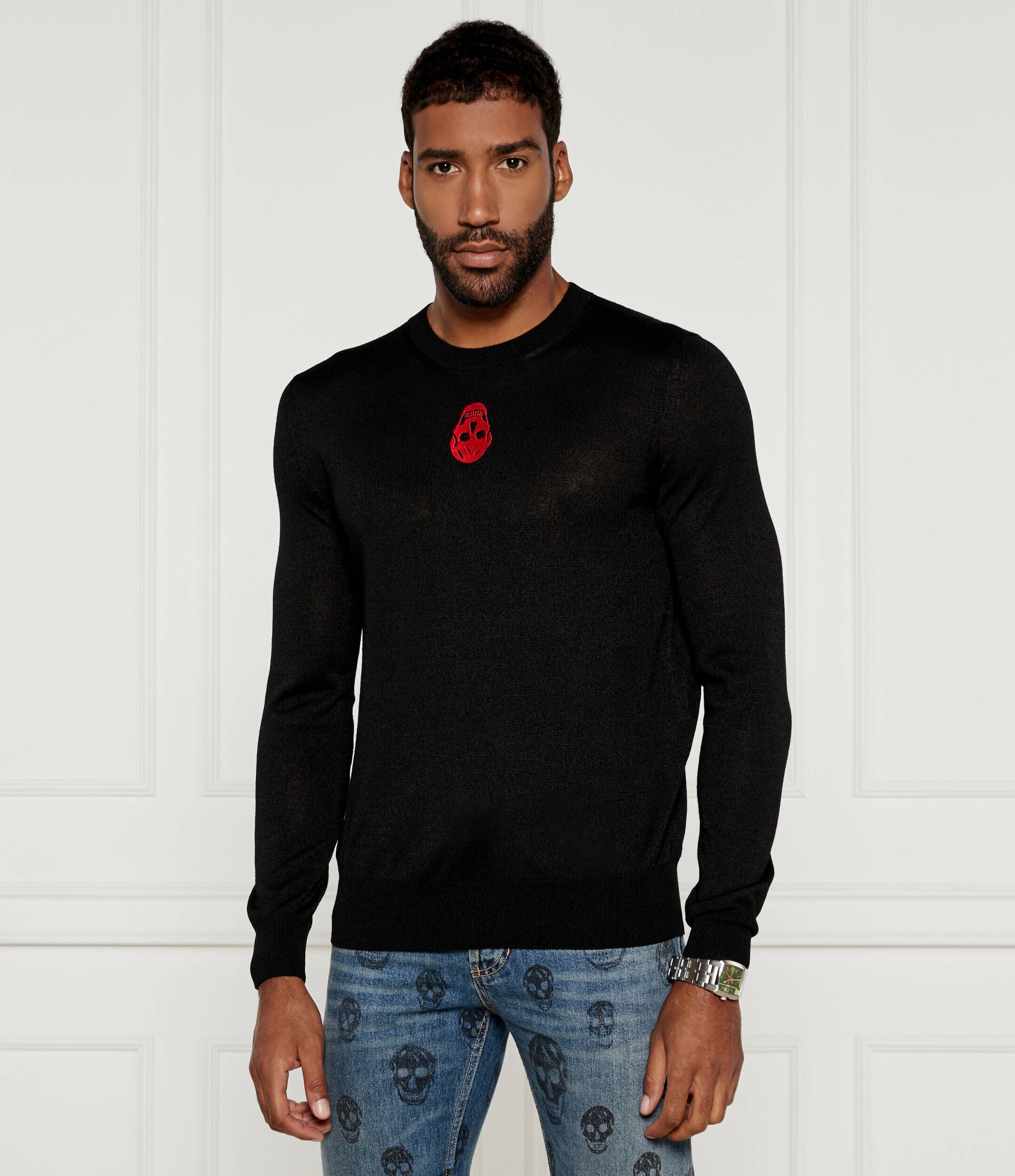 Alexander McQueen De lână pulover JUMPER | Regular Fit