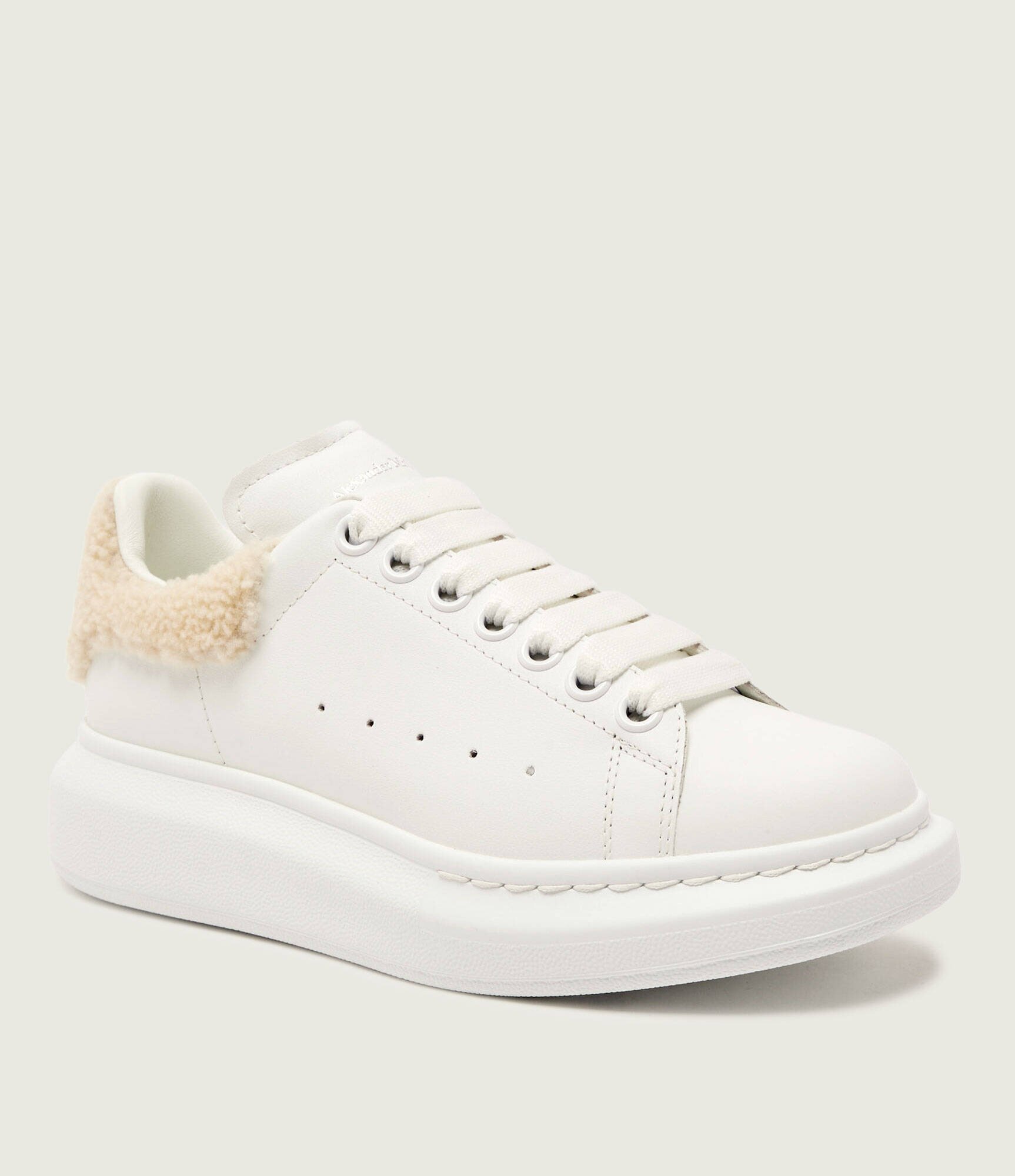 Alexander McQueen Teniși din piele | shearling