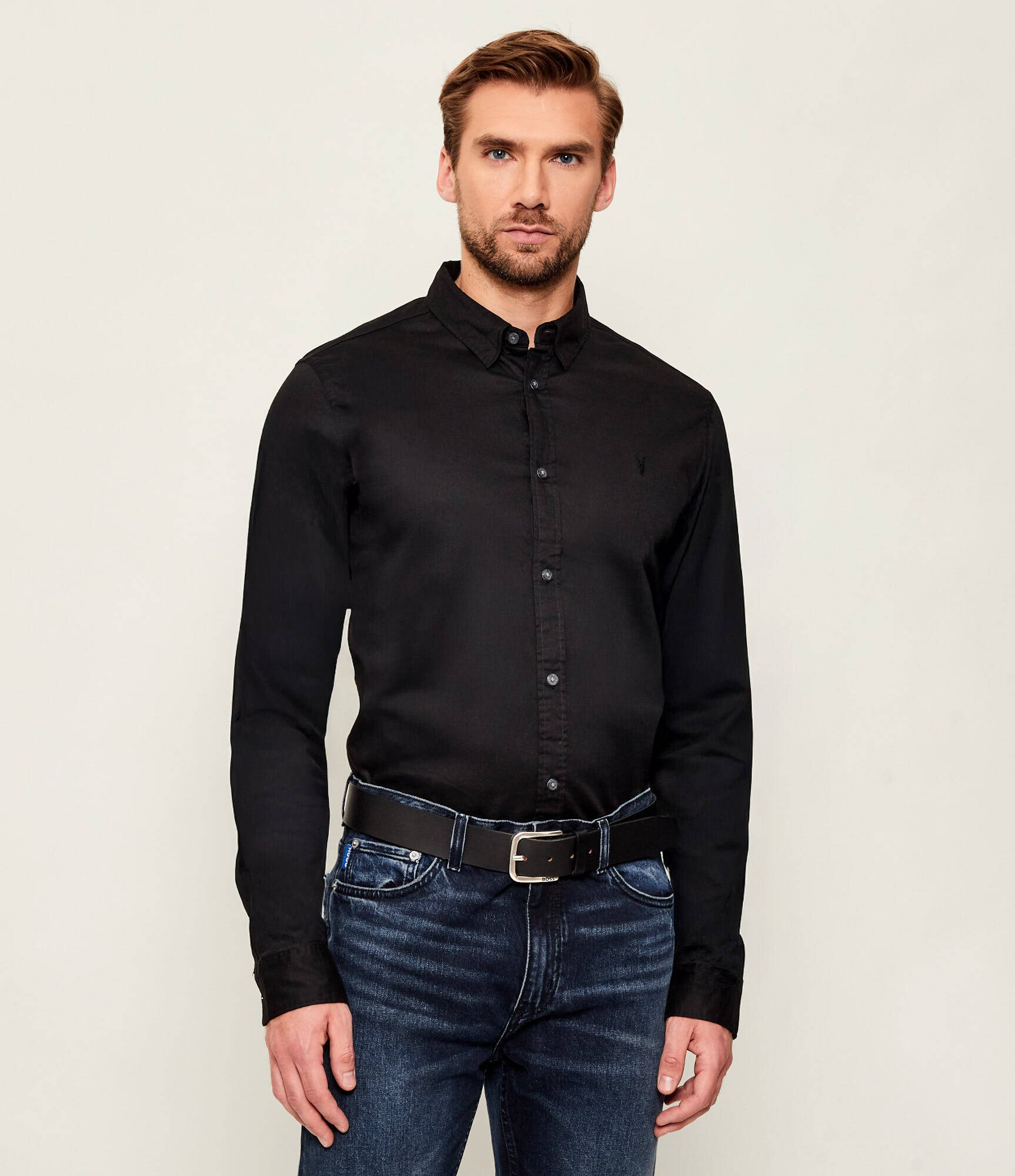 AllSaints Cămașă HAWTHORNE | Slim Fit | stretch