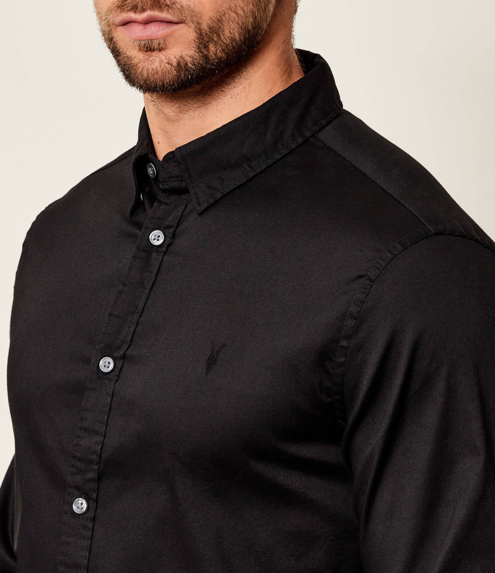 AllSaints Cămașă HAWTHORNE | Slim Fit | stretch