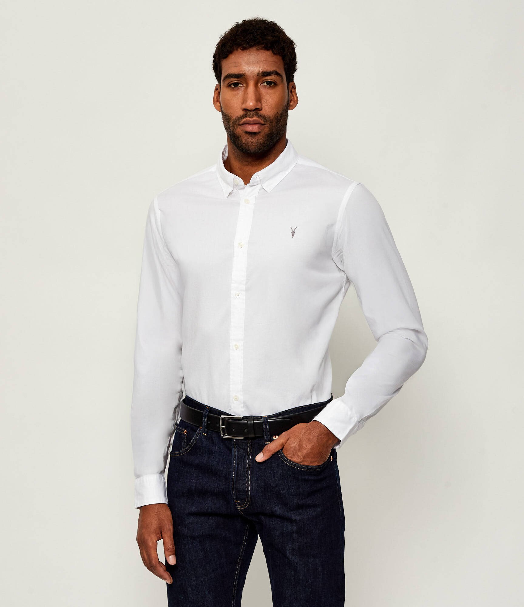 AllSaints Cămașă HAWTHORNE | Slim Fit | stretch