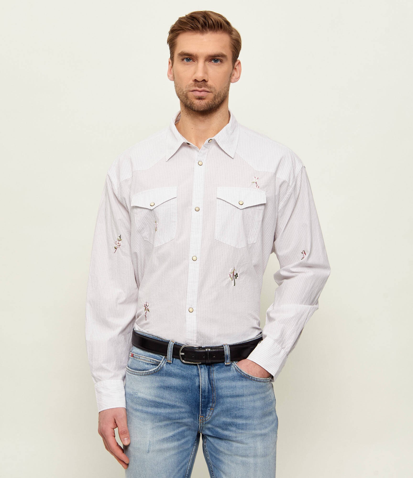 AllSaints Cămașă PORTMAN | Oversize fit