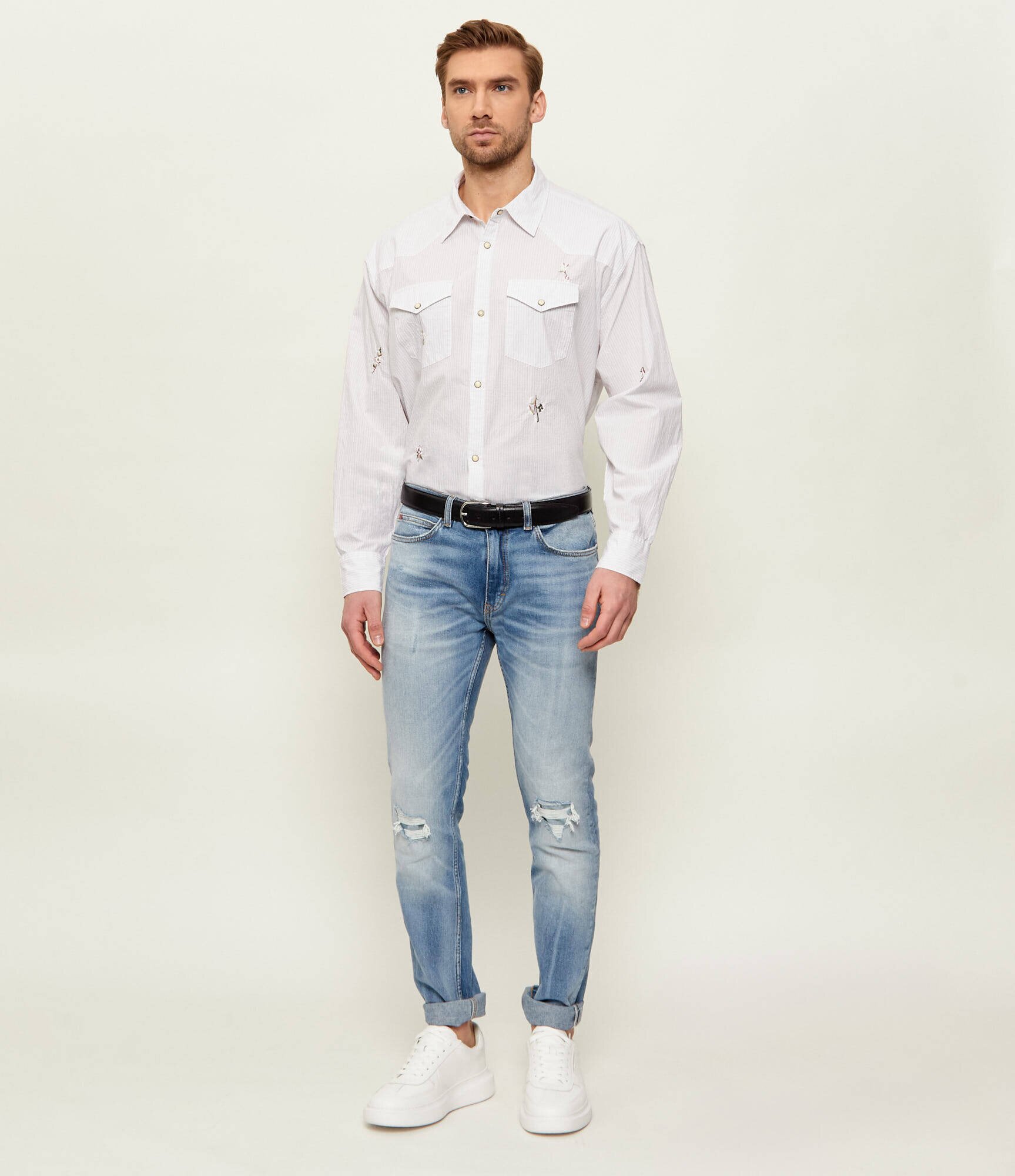AllSaints Cămașă PORTMAN | Oversize fit