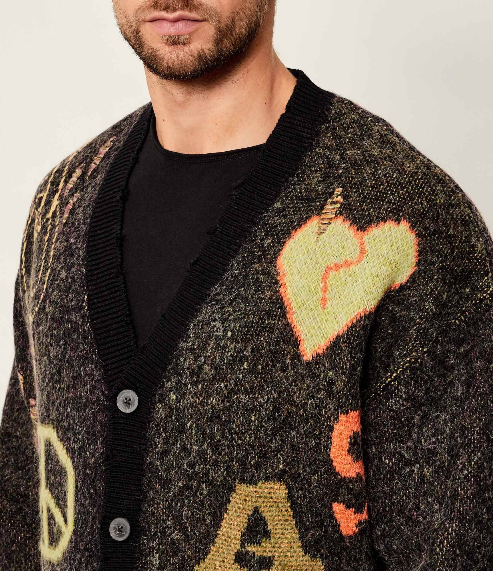 AllSaints Cardigan EMOTIVE | Oversize fit cu adaos de lână