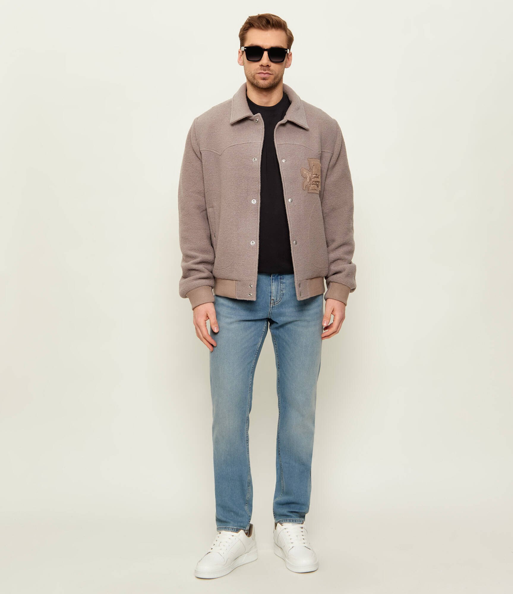 AllSaints De lână geacă ROYCE | Relaxed fit