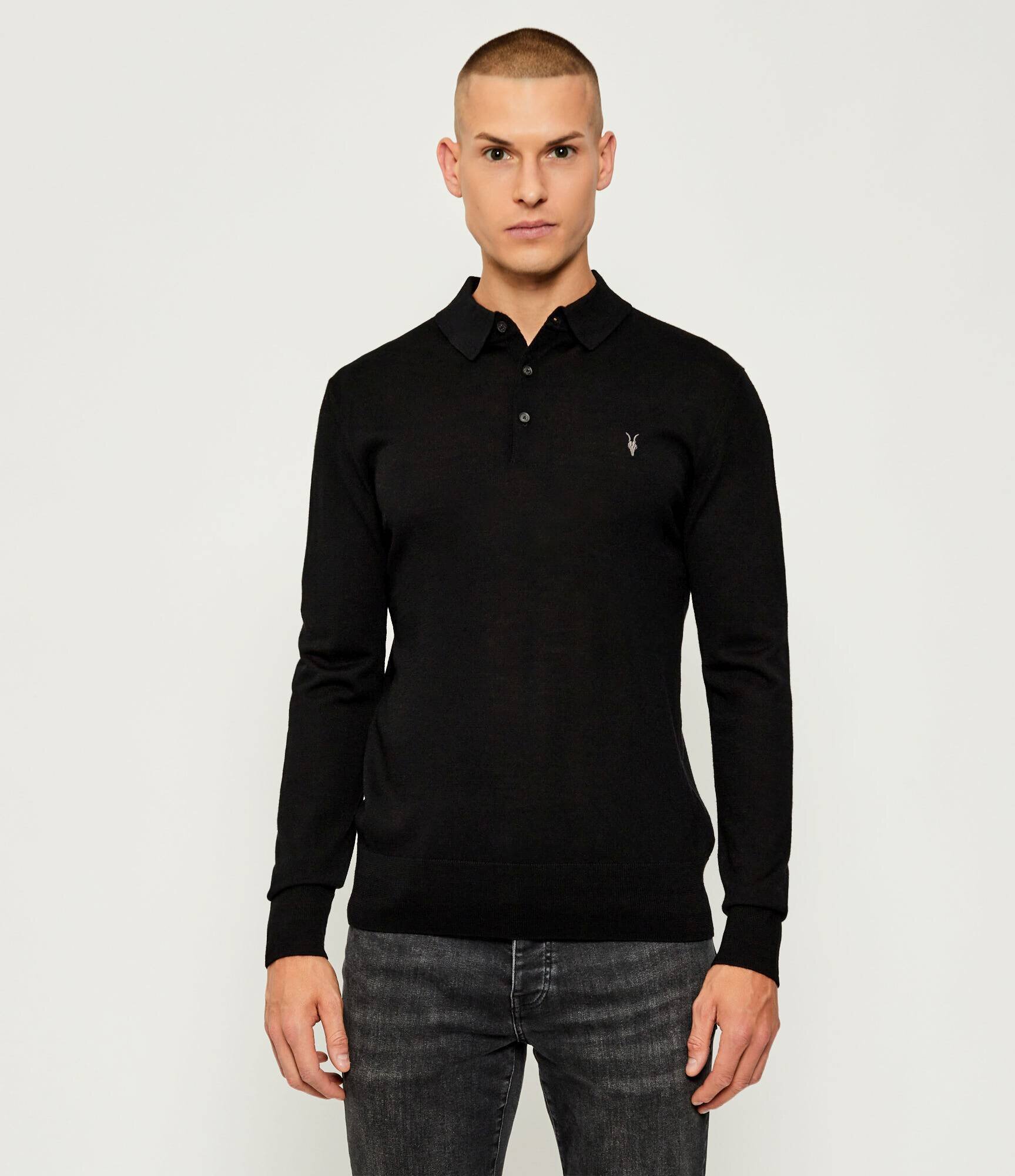 AllSaints De lână polo Mode | Slim Fit
