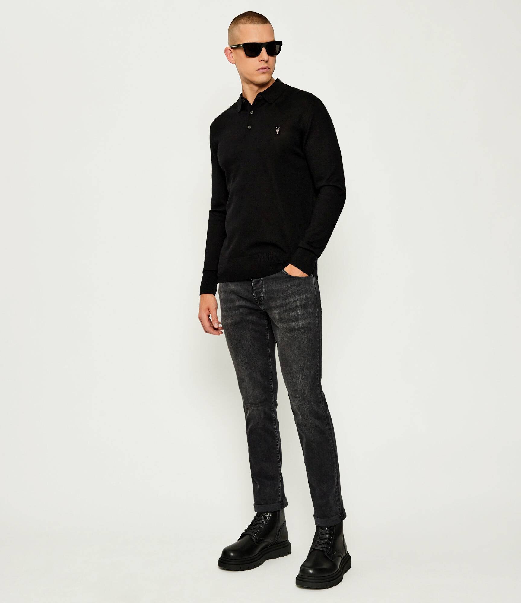 AllSaints De lână polo Mode | Slim Fit