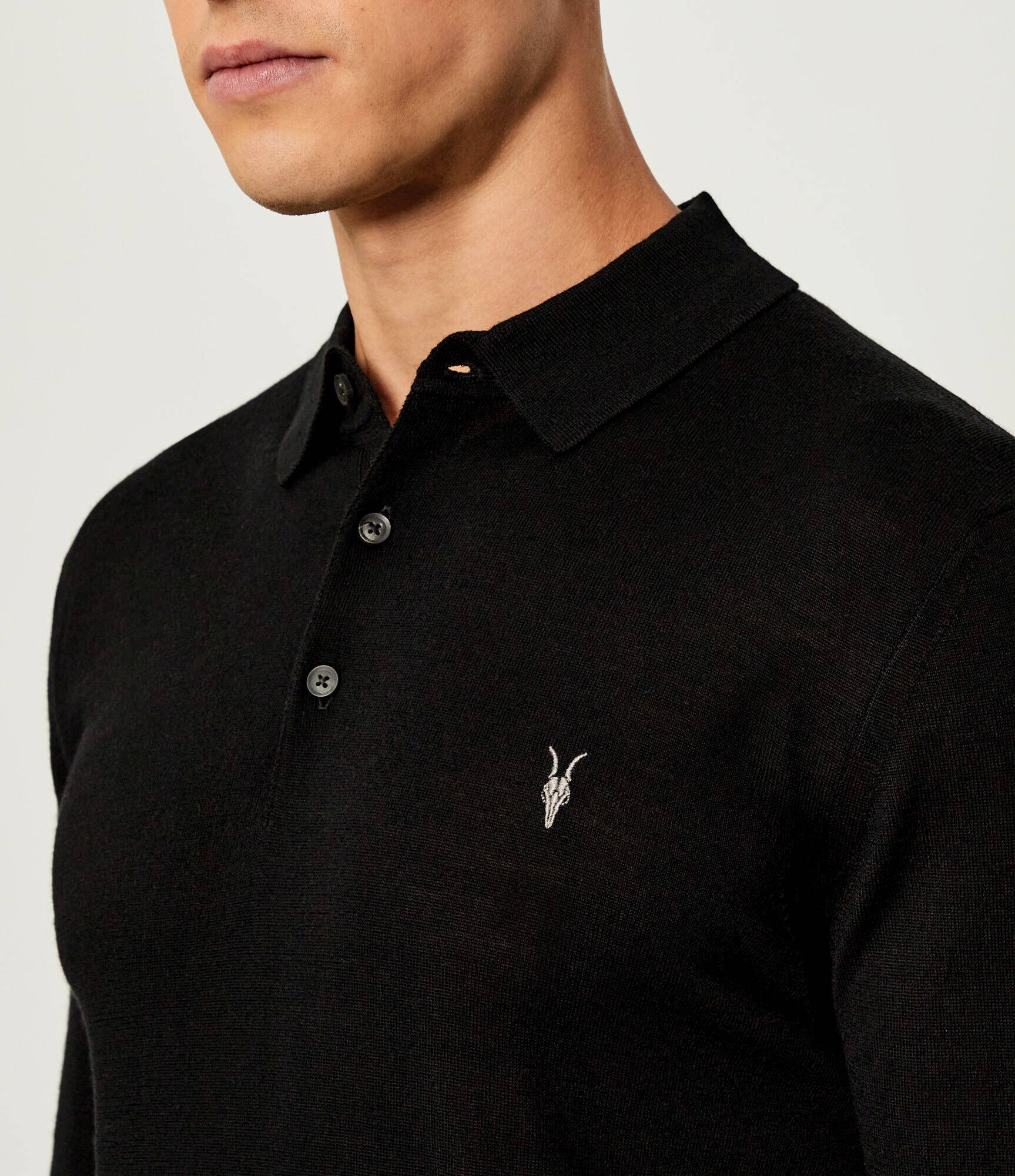 AllSaints De lână polo Mode | Slim Fit