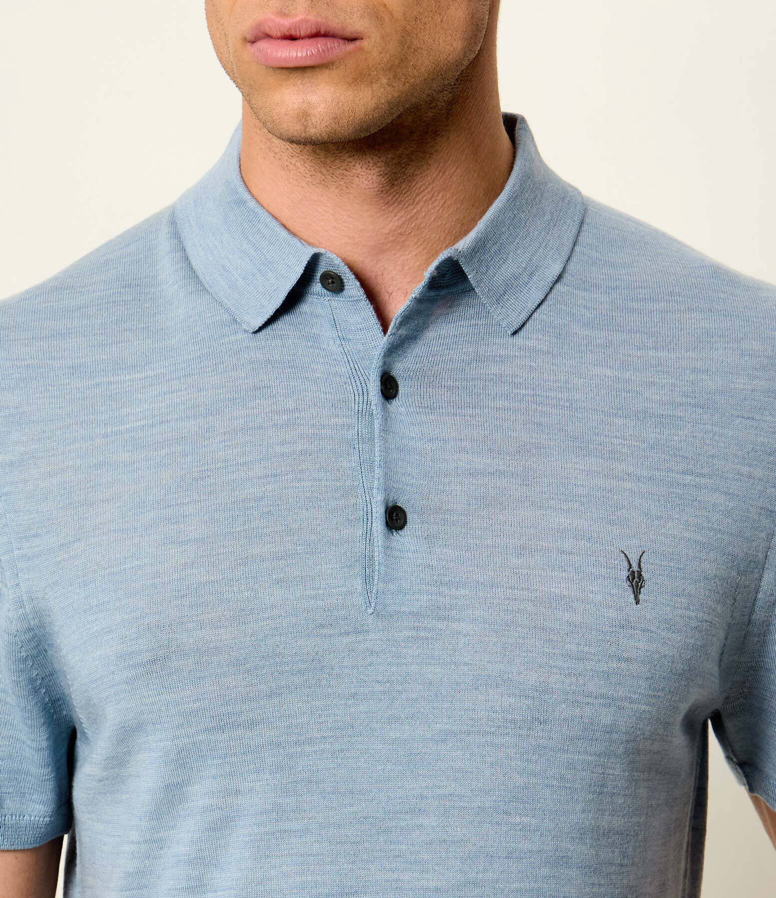 AllSaints De lână polo Ramskull | Slim Fit
