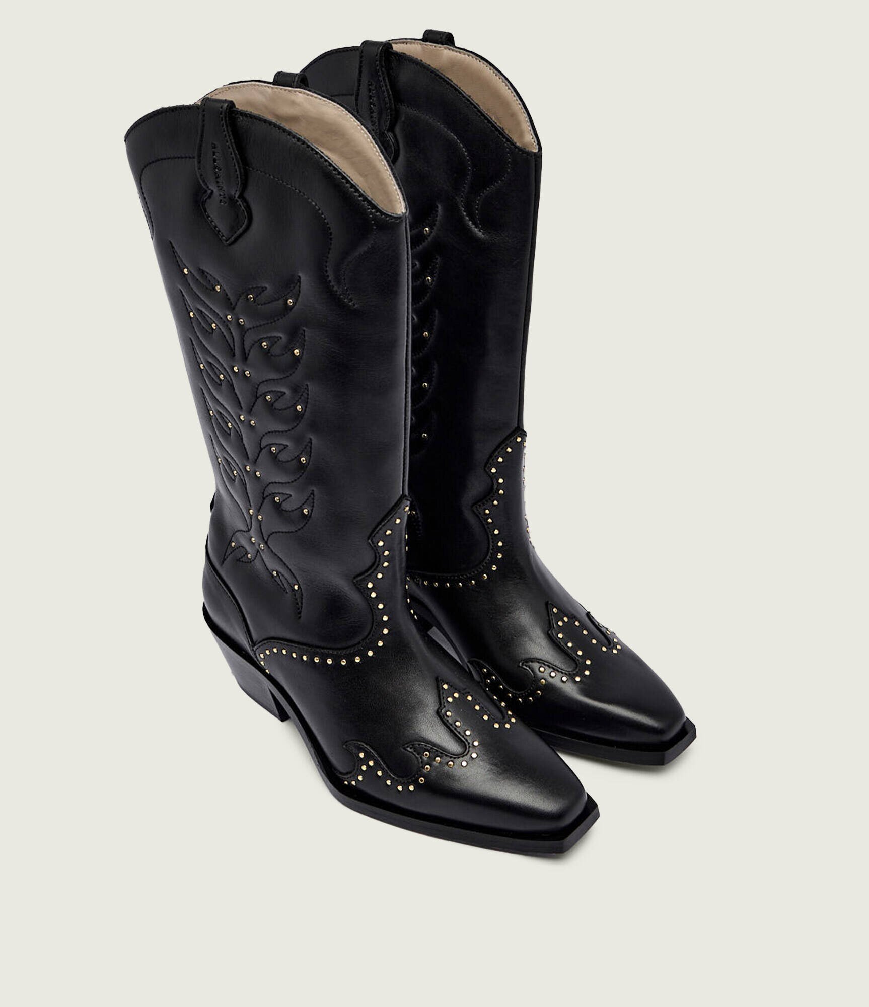 AllSaints De piele cizme cowboy DOLLY