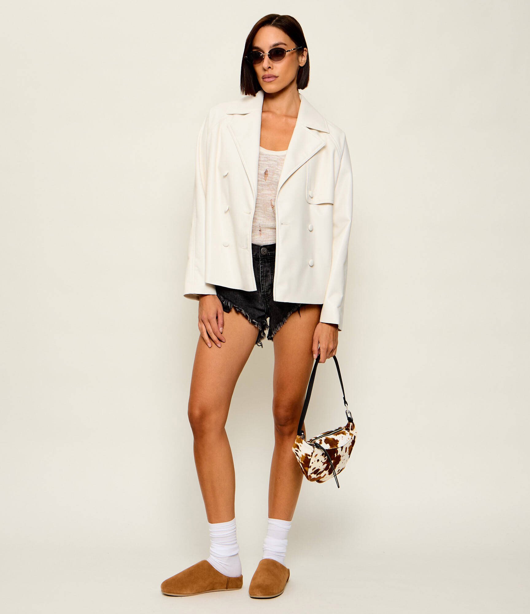 AllSaints De piele geantă pe umăr LUNA MICRO