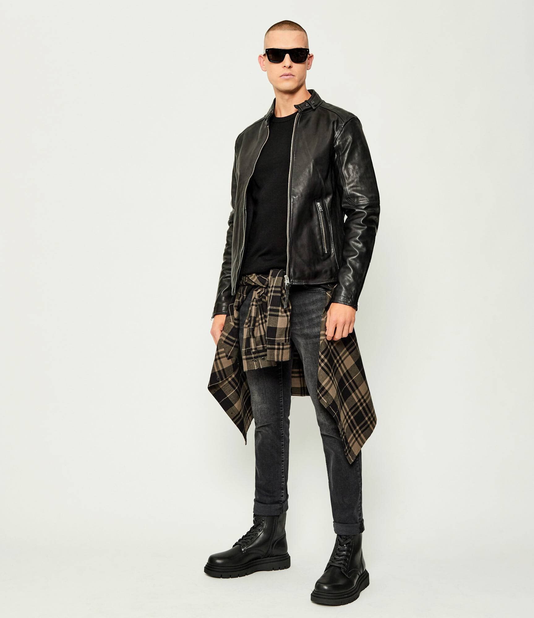 AllSaints Geacă de piele Cora | regular fit