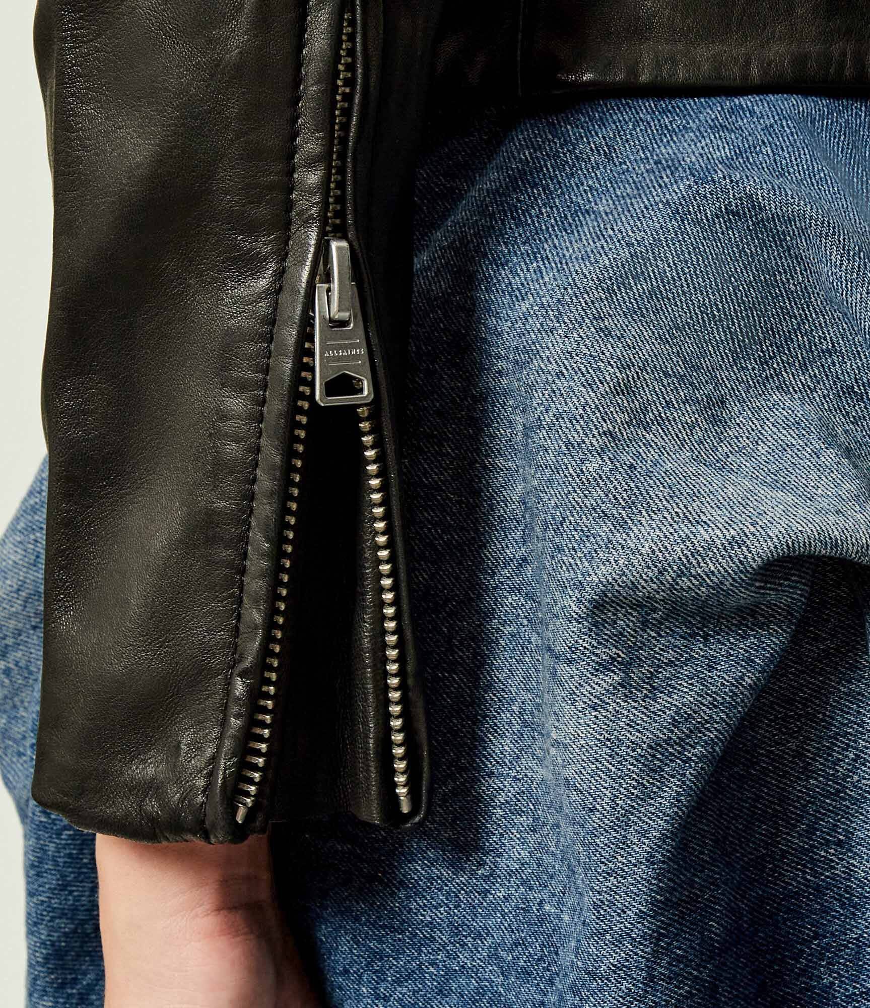 AllSaints Geacă de piele DALBY | Slim Fit