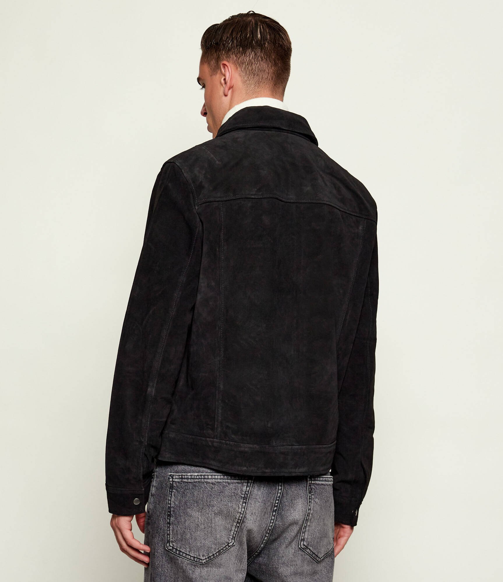 AllSaints Geacă de piele RHONE | regular fit