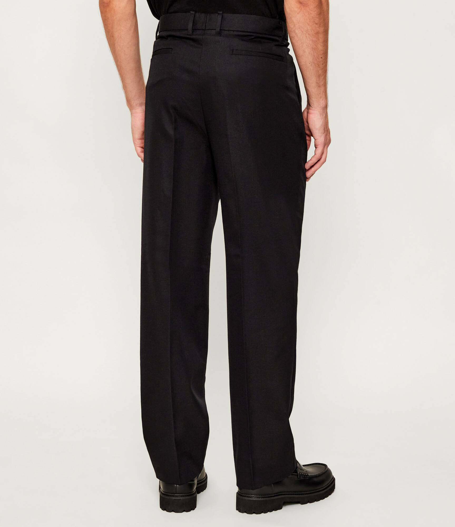 AllSaints Pantaloni TALLIS | Straight fit cu adaos de lână