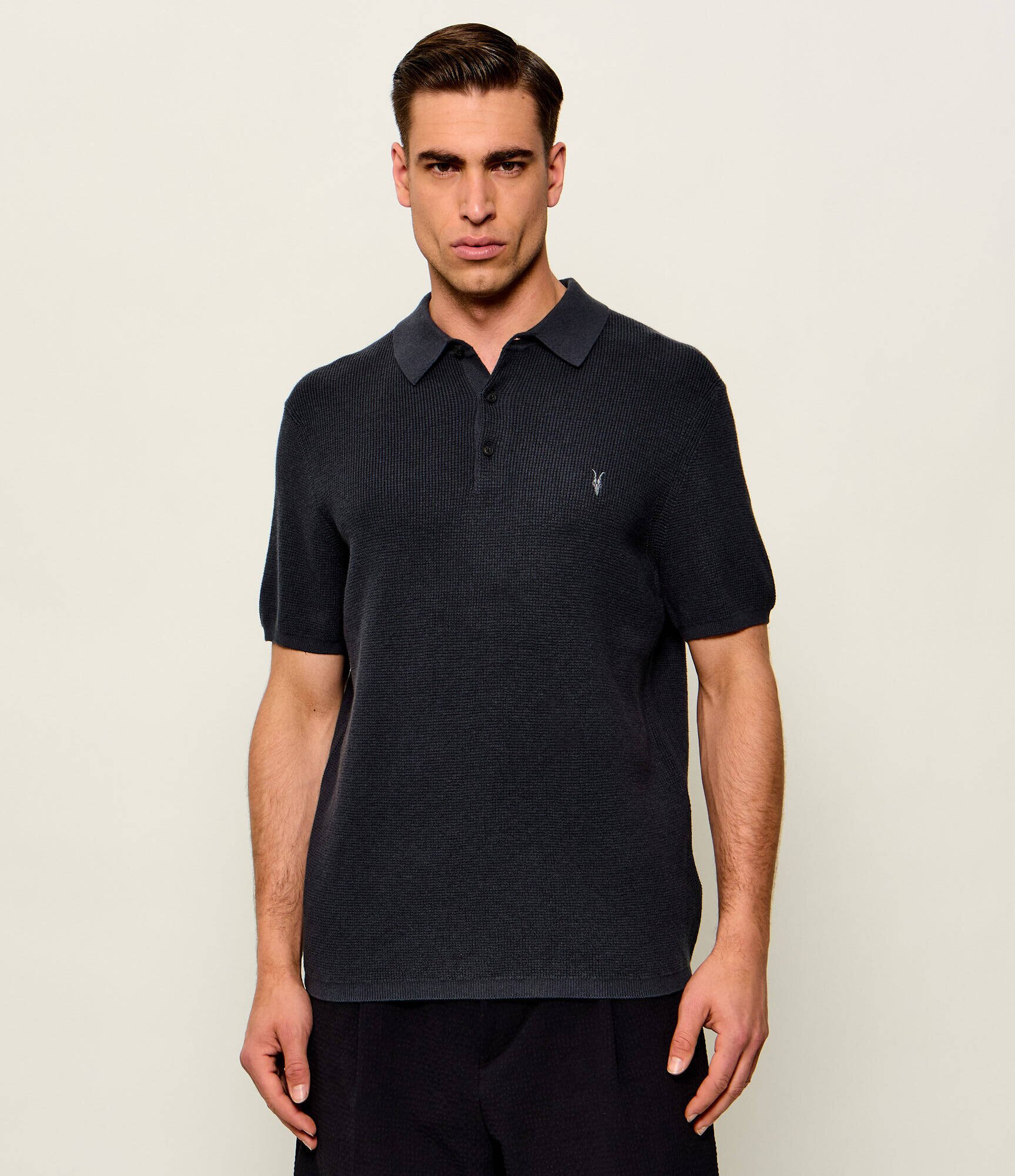 AllSaints Polo ASPEN | regular fit cu adaos de lână