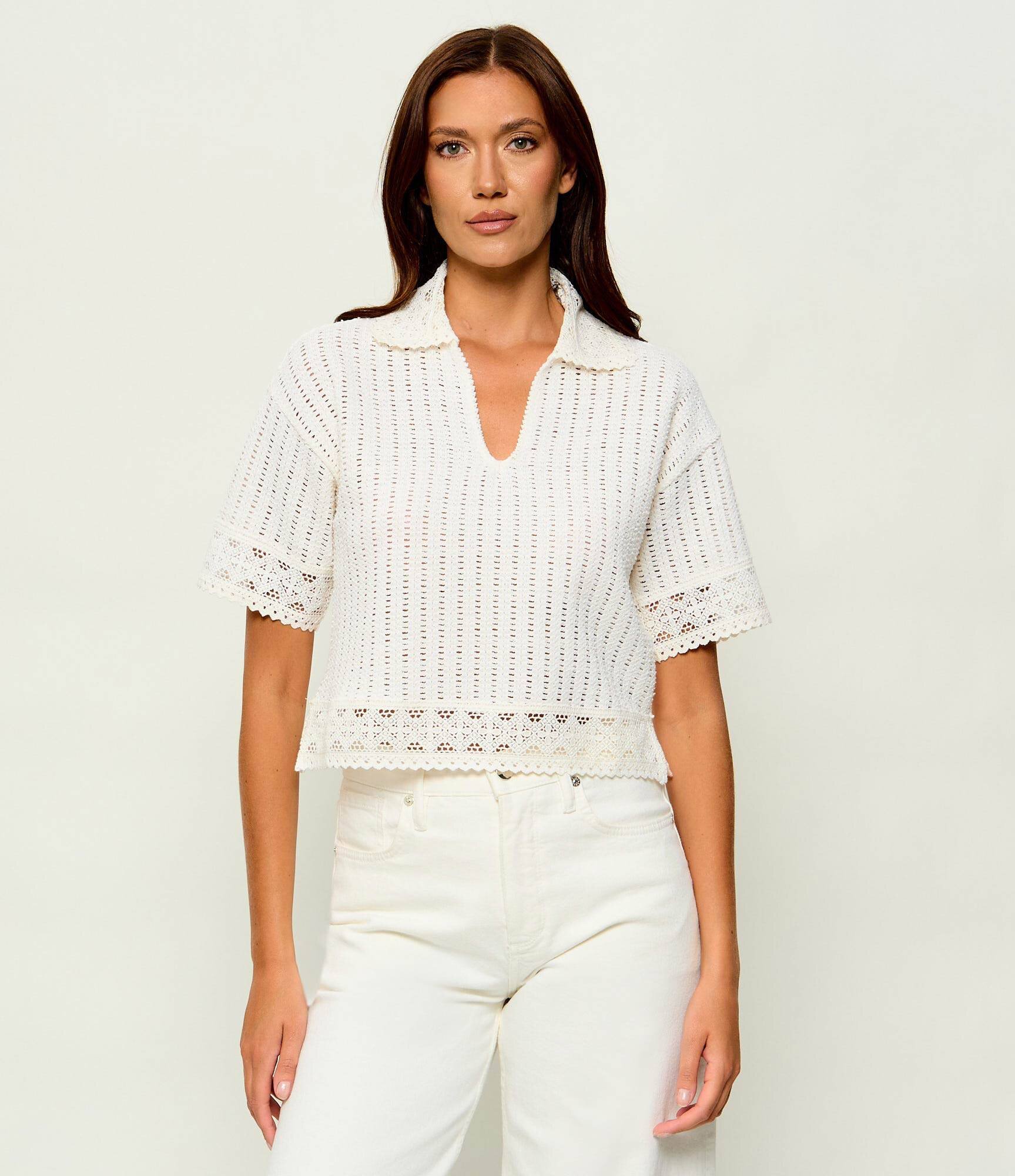 AllSaints Polo Elma | Cropped Fit