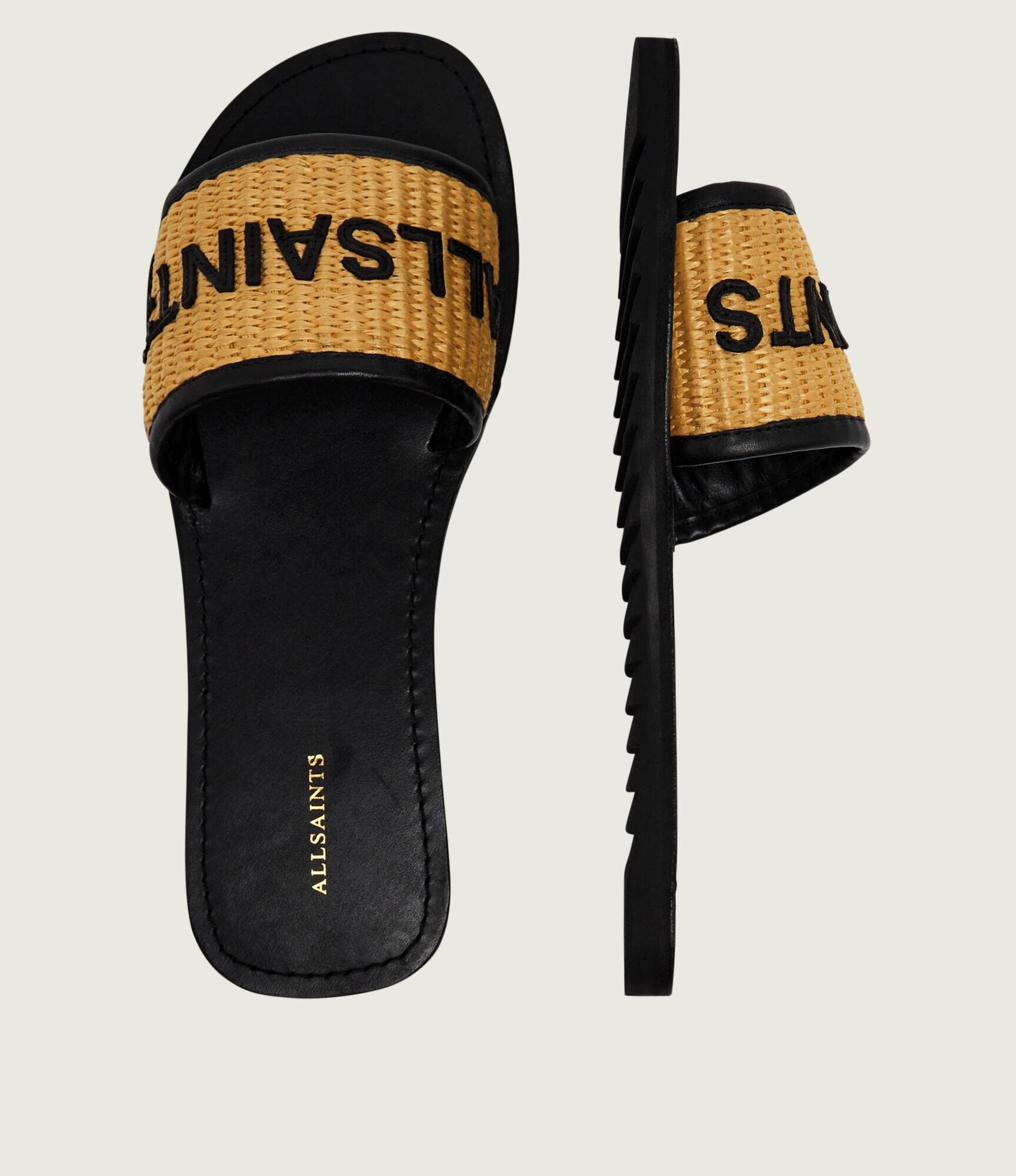 AllSaints Șlapi HOXTON cu adaos de piele