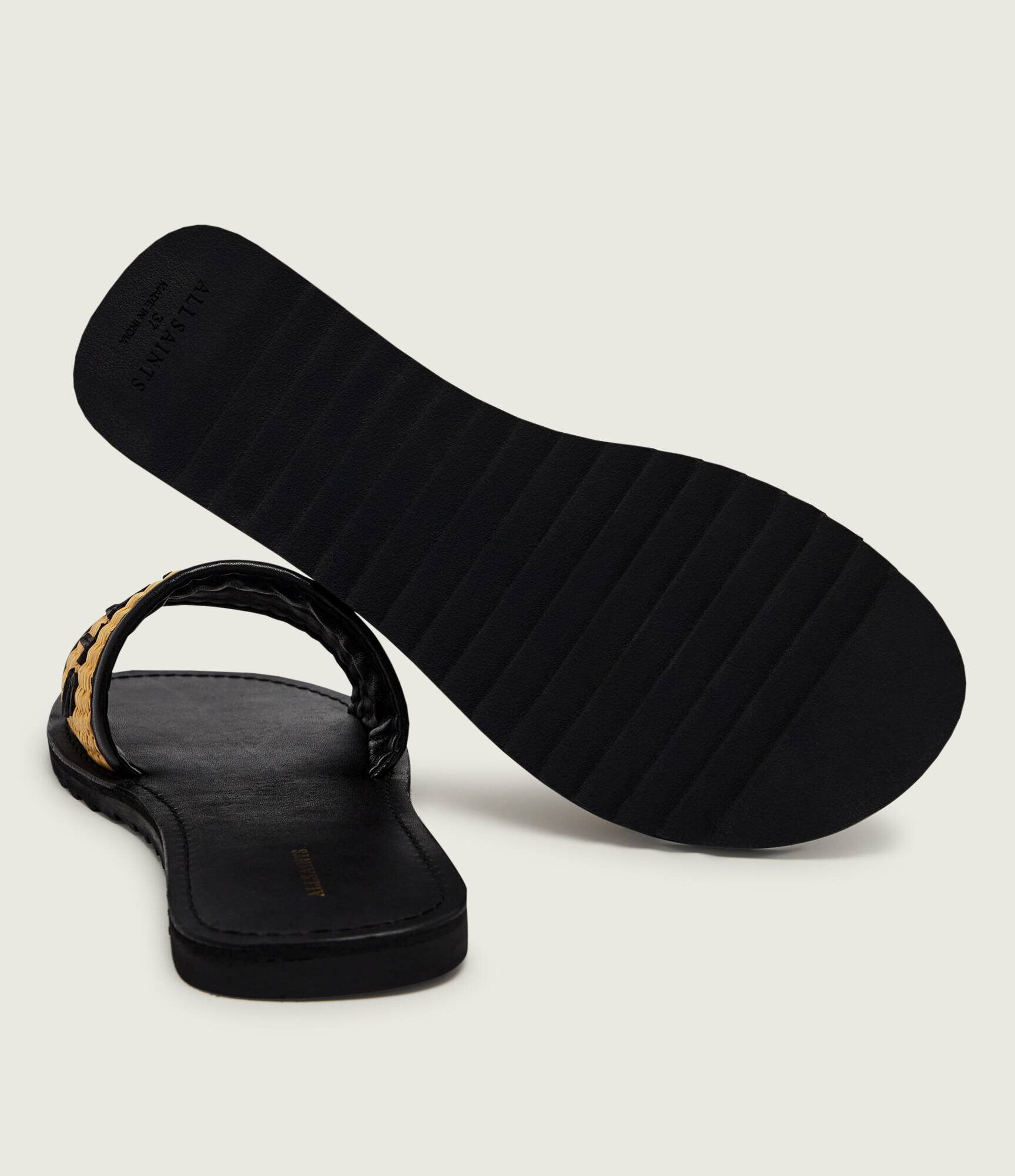 AllSaints Șlapi HOXTON cu adaos de piele