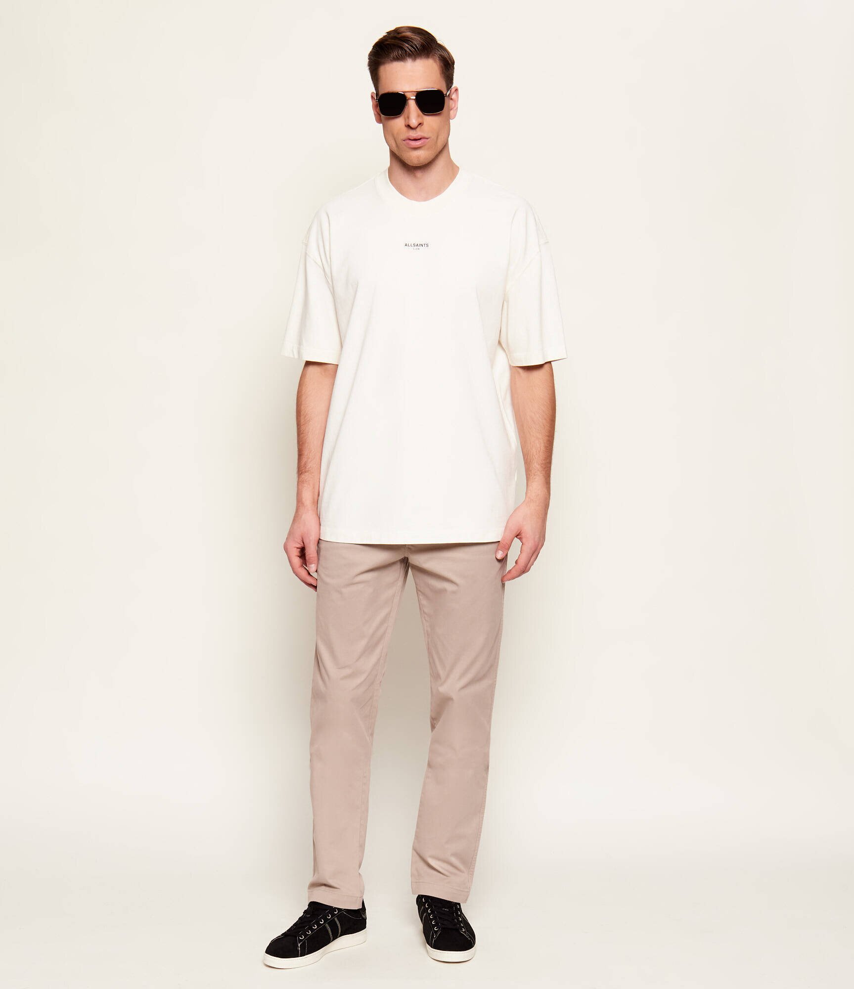AllSaints Sneakers Leon | piele întoarsă