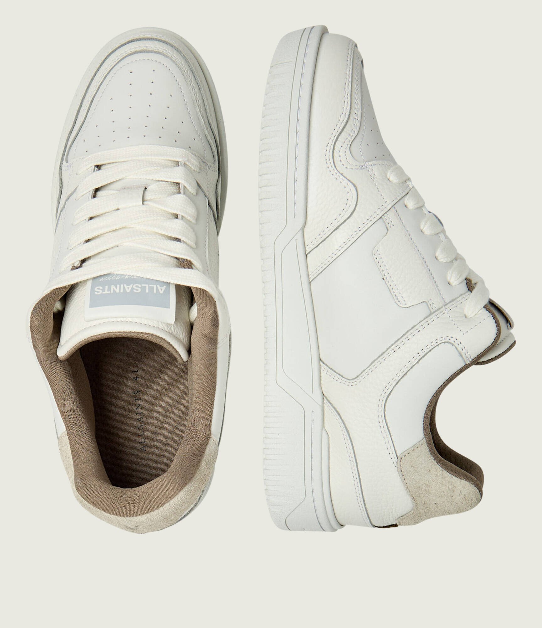 AllSaints Teniși din piele REGAN PLUS LOW top | piele întoarsă