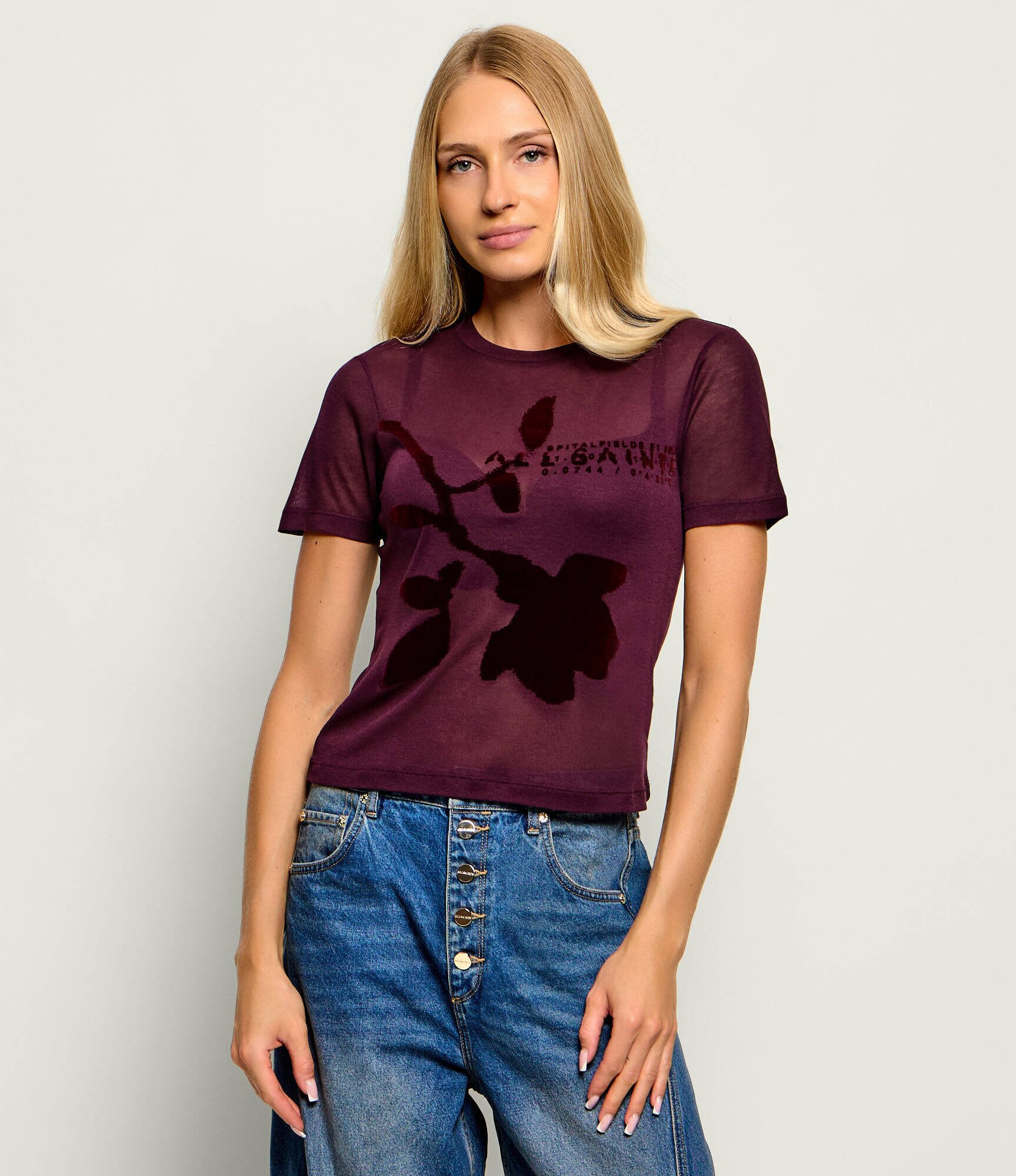 AllSaints Tricou Athea Sheer | Slim Fit