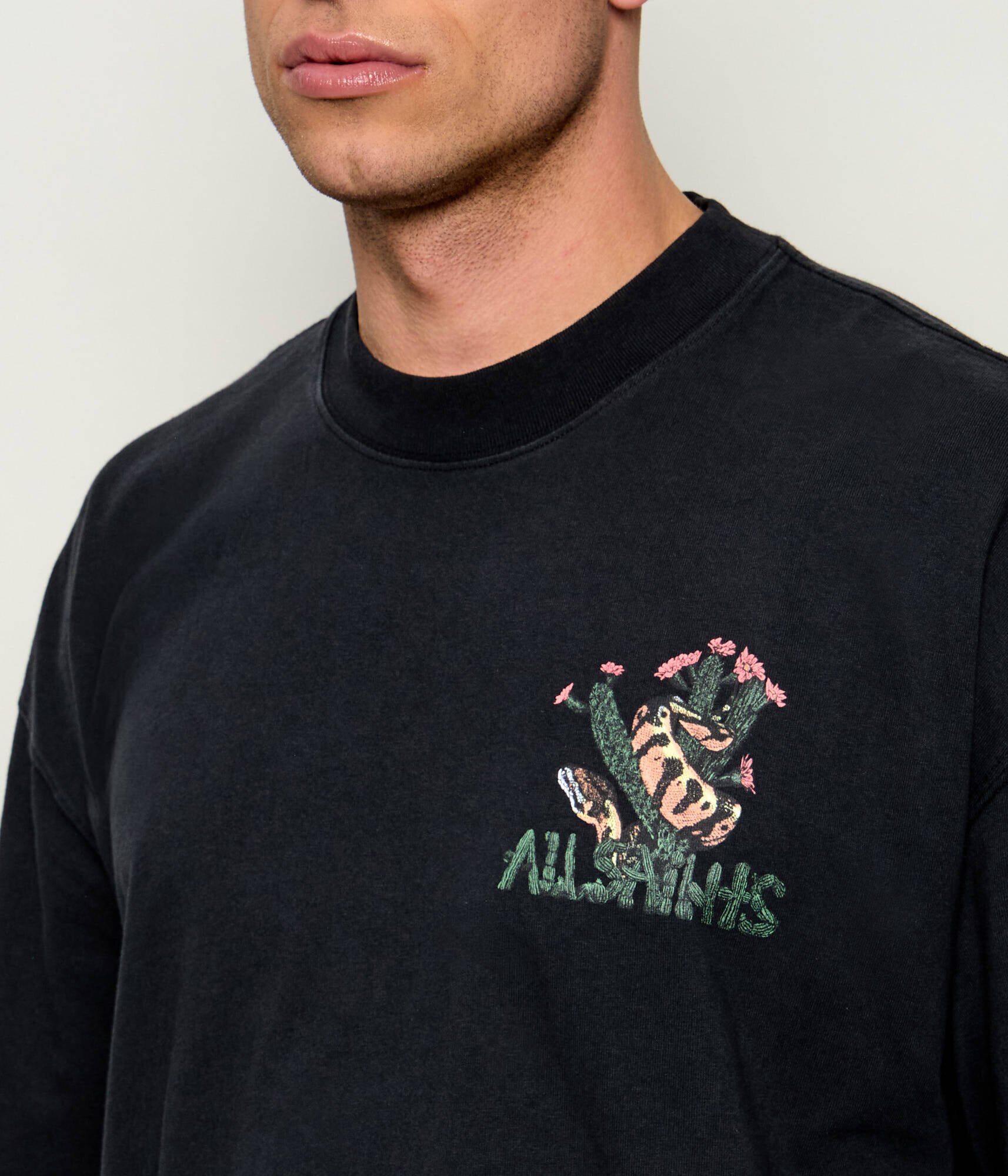 AllSaints Tricou Cacti | Oversize fit