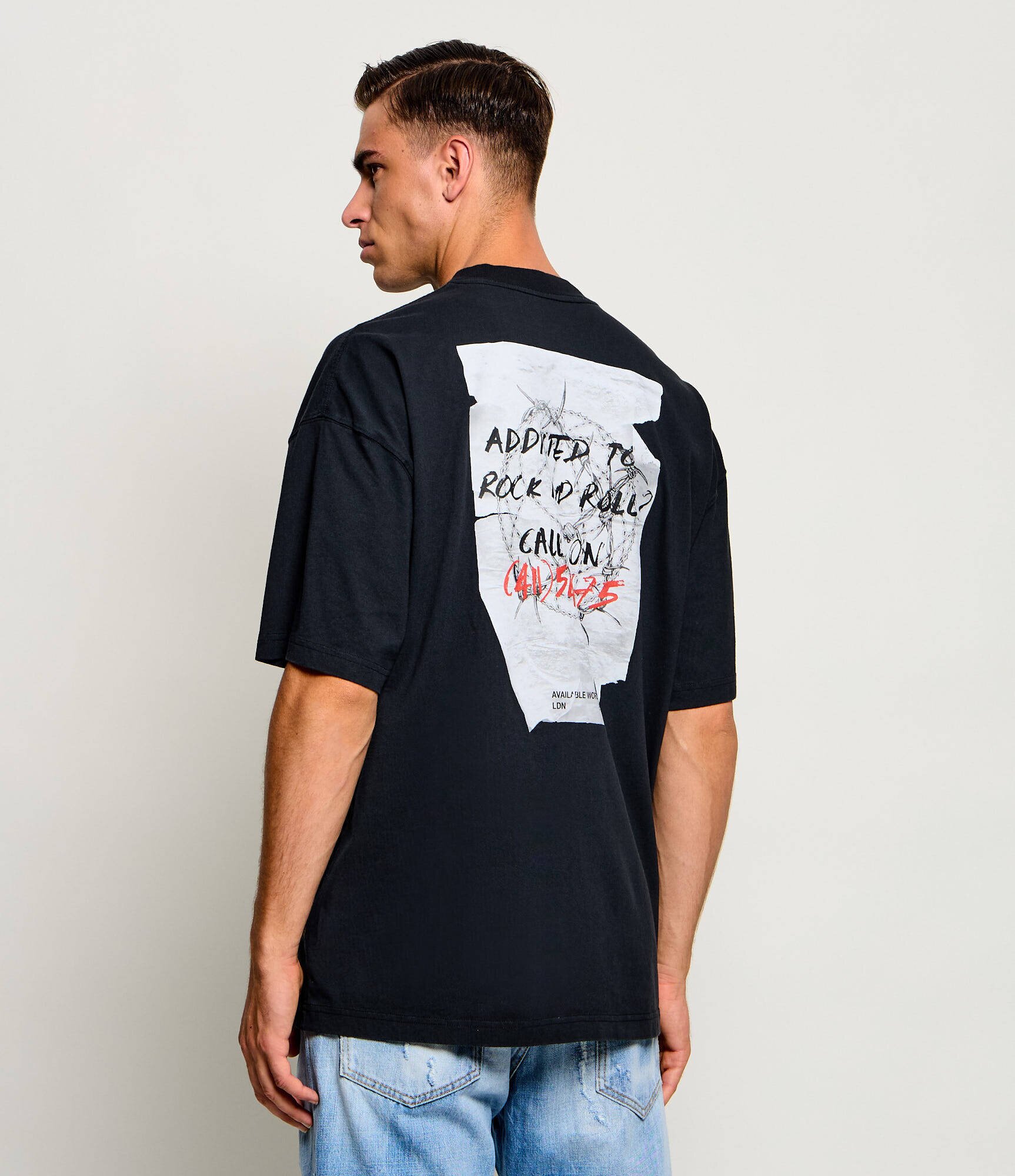 AllSaints Tricou Caller | Oversize fit