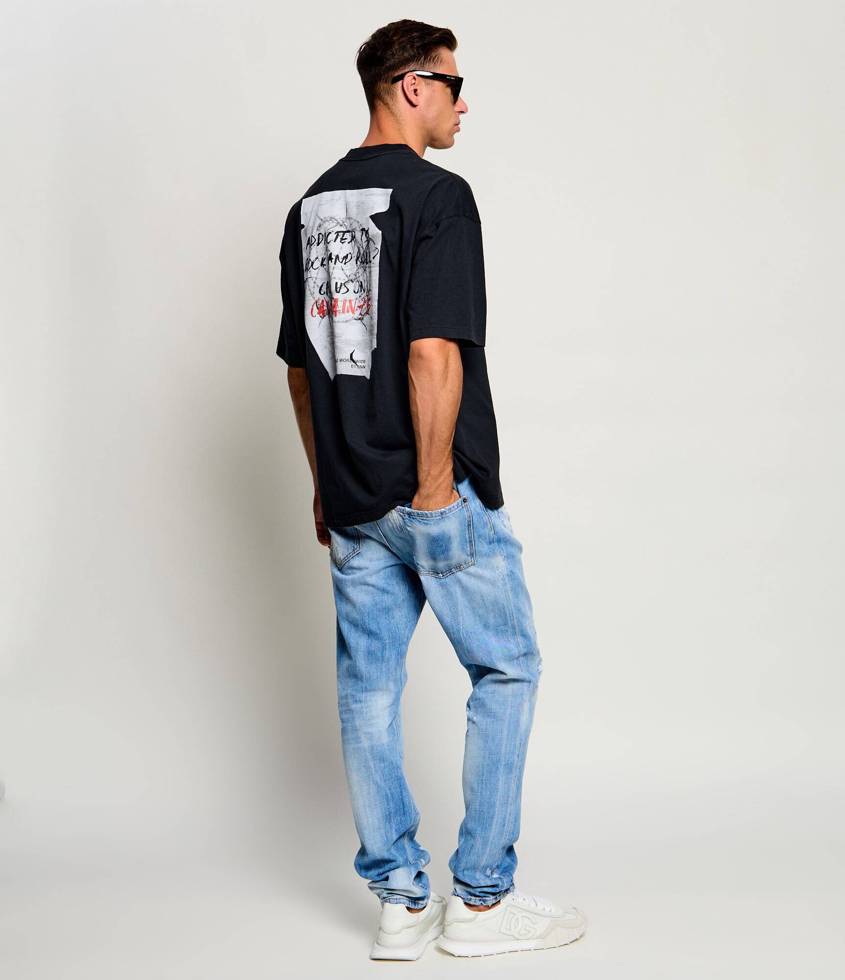 AllSaints Tricou Caller | Oversize fit